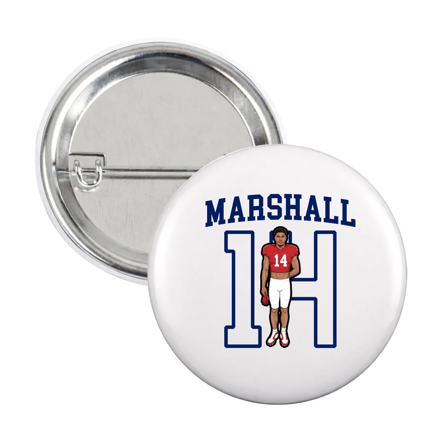 Game Day Button — Shirsey in White