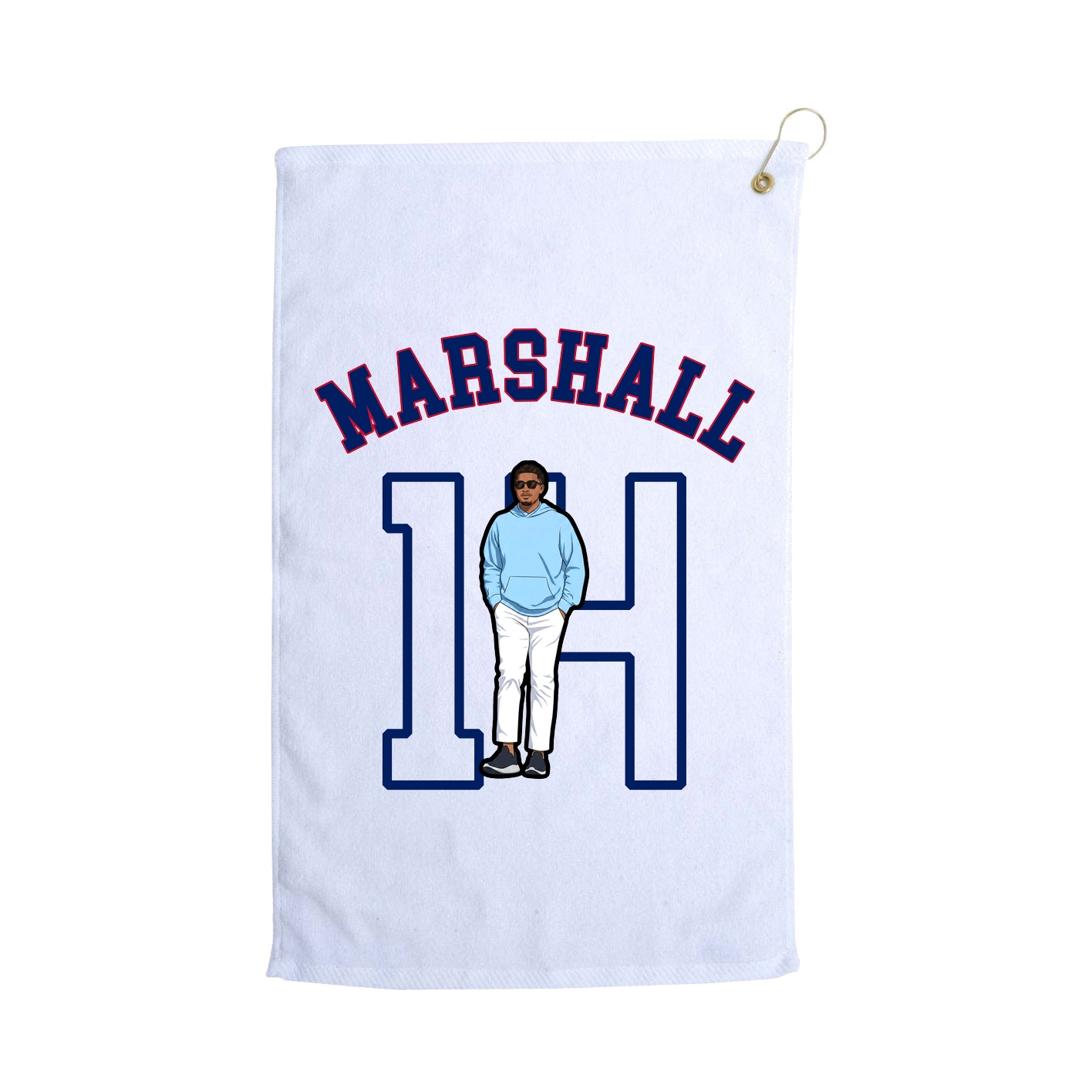 Golf Towel — Shirsey Arch in White