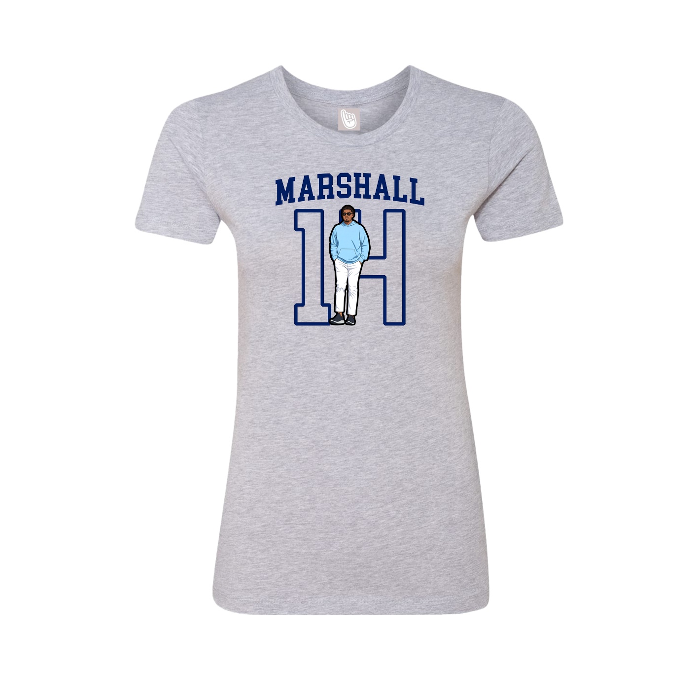 Fitted Women's Tee — Shirsey in Grey