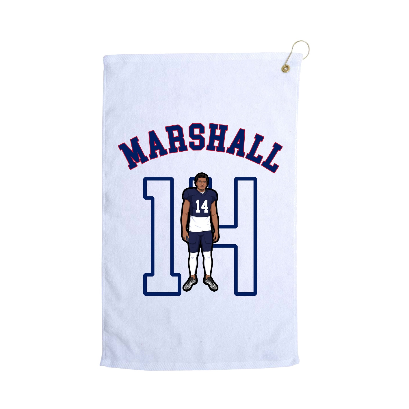 Golf Towel — Shirsey Arch in White