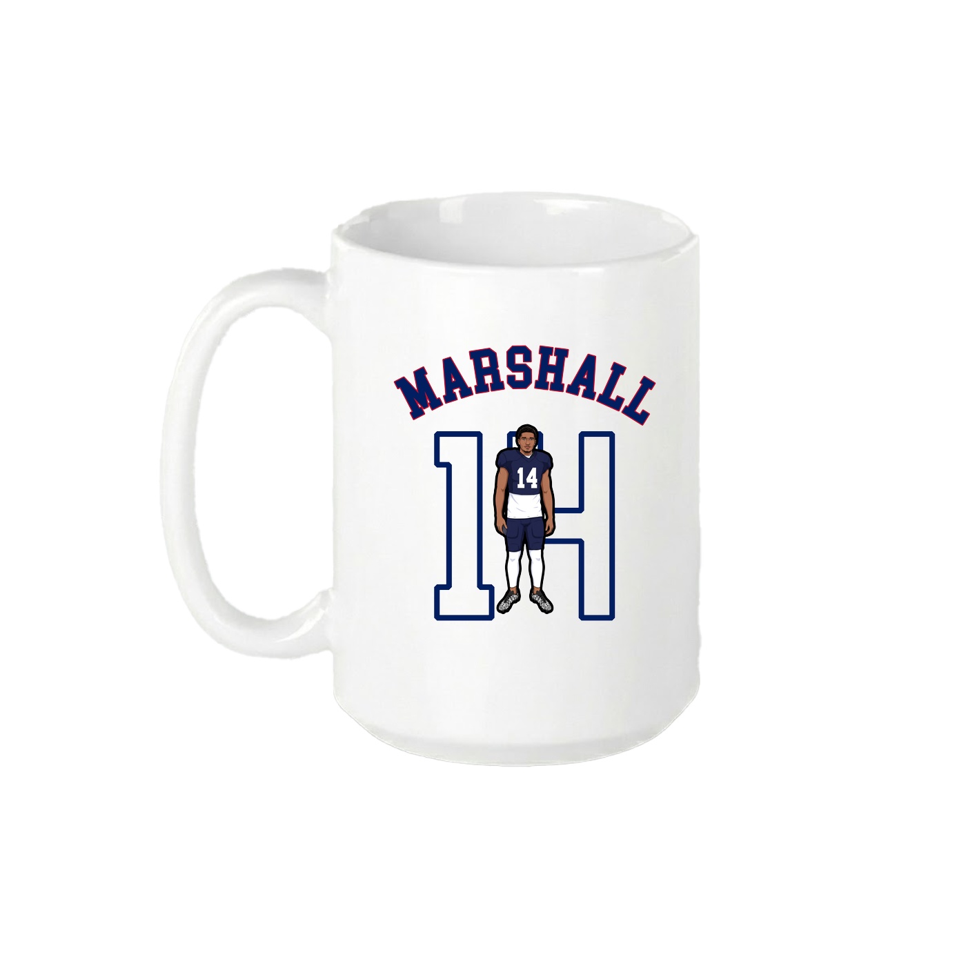 15oz Coffee Mug — Shirsey Arch in White