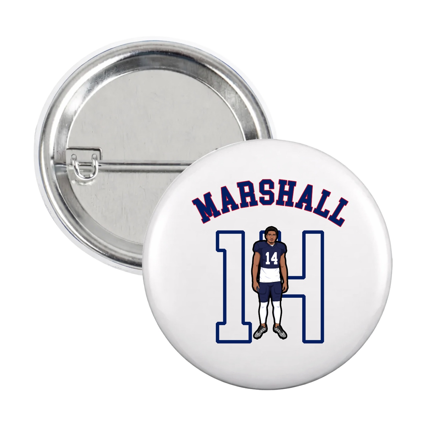 Game Day Button — Shirsey Arch in White