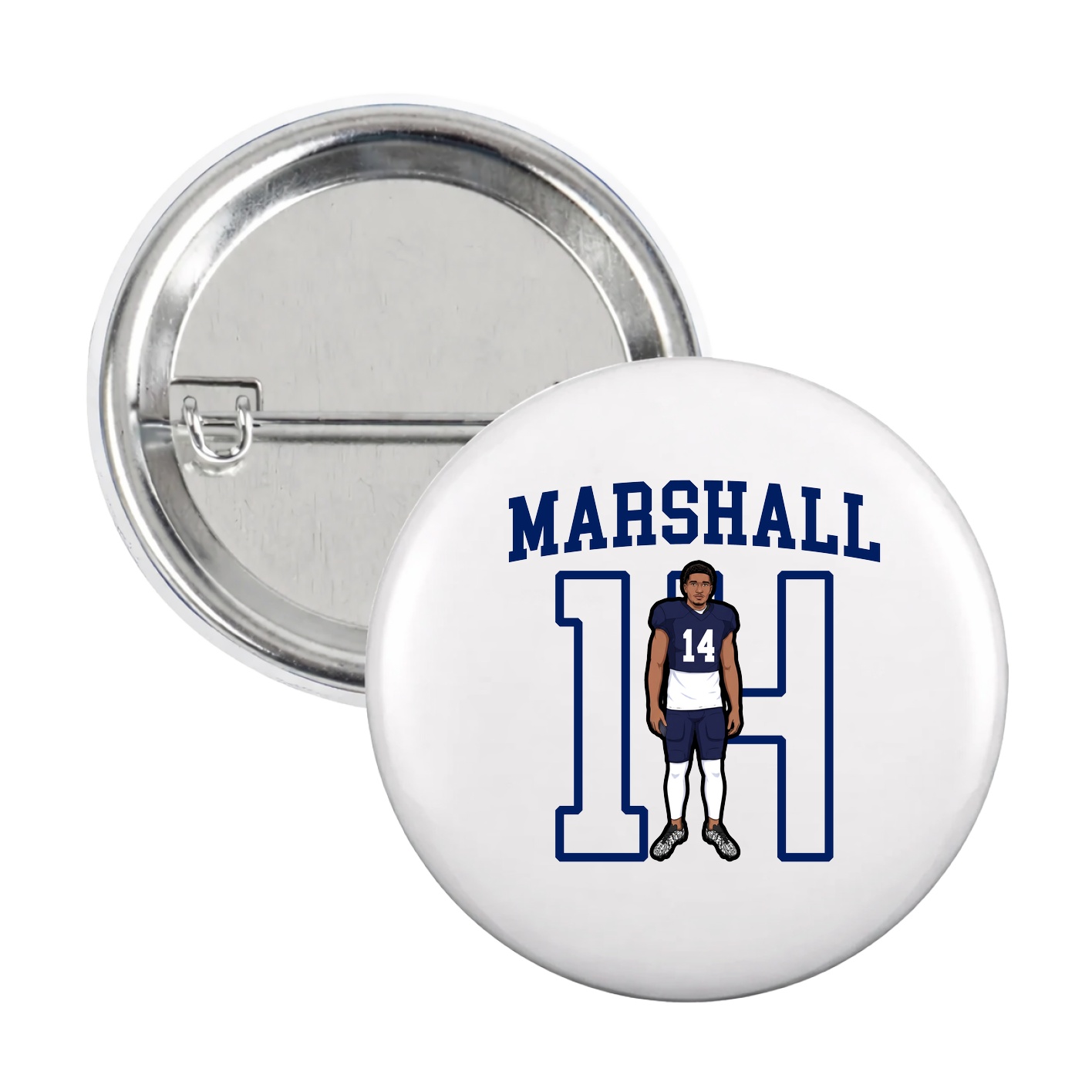 Game Day Button — Shirsey in White