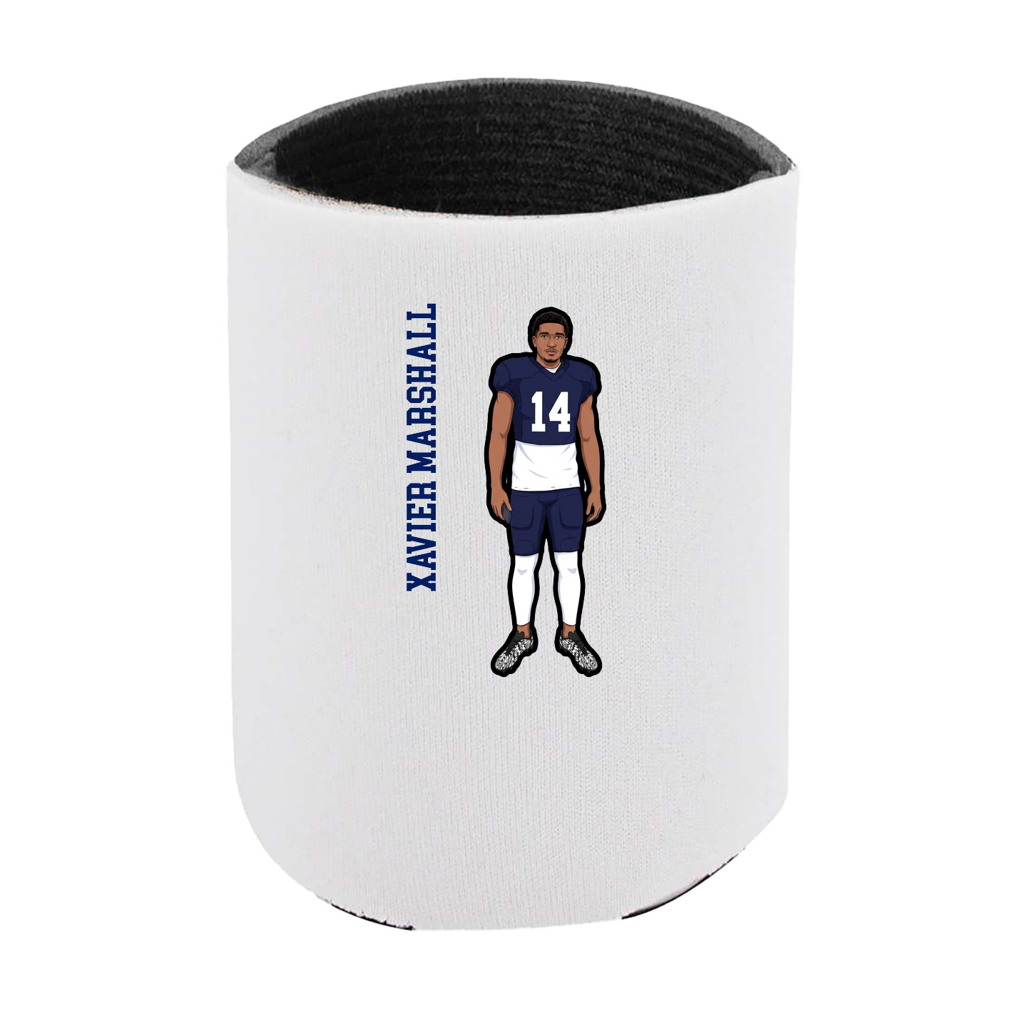 Can Holder — Name Vertical in White
