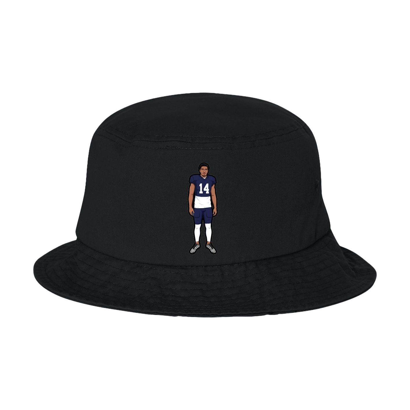 Bucket Cap — Name Vertical in Black
