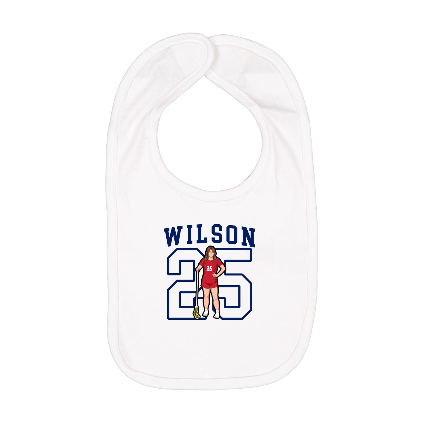 Infant Bib — Shirsey in White