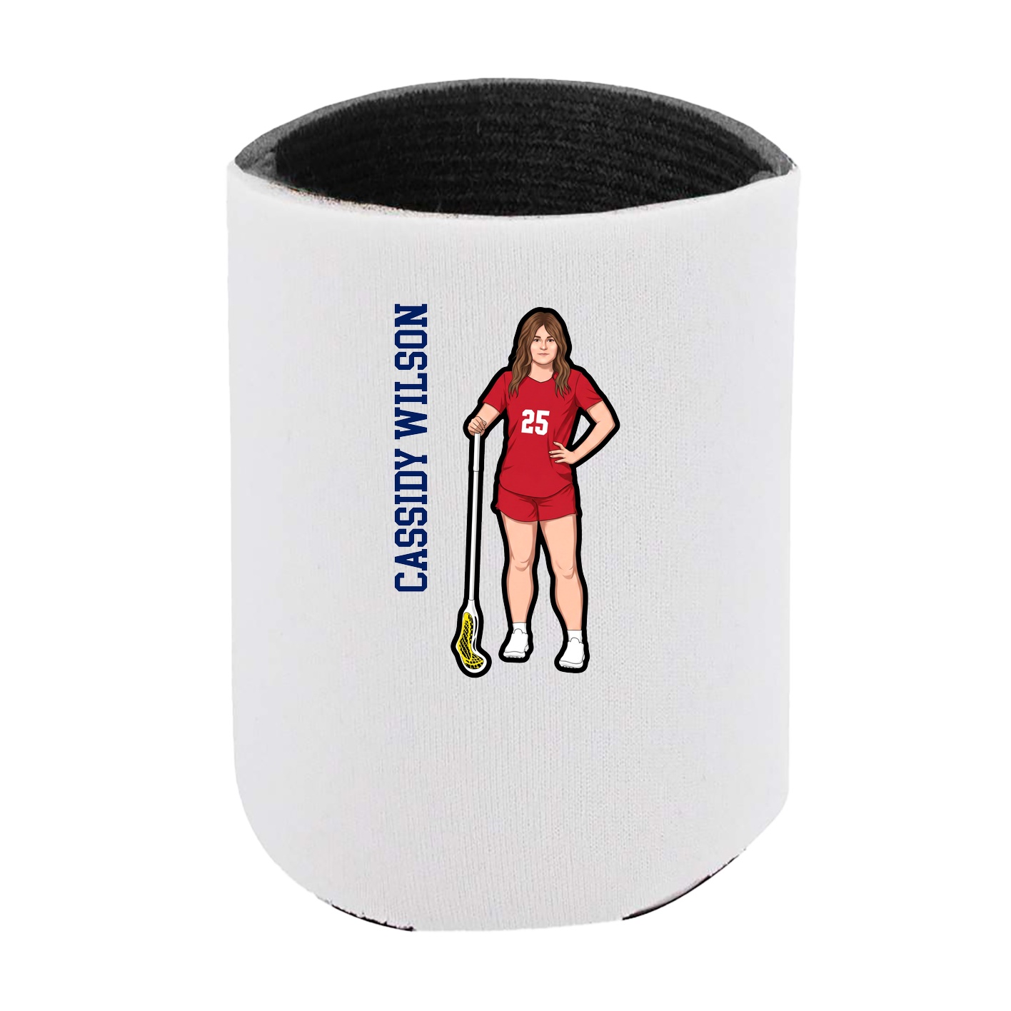 Can Holder — Name Vertical in White