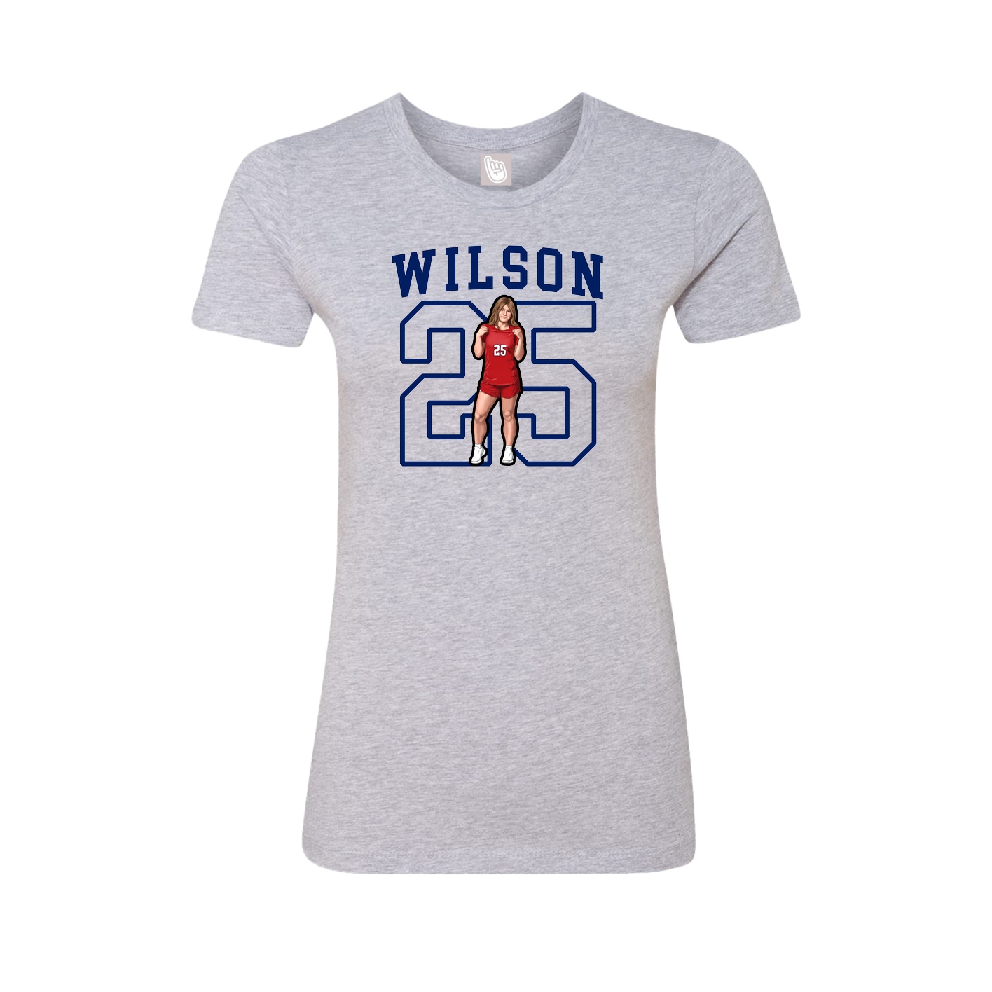 Fitted Women's Tee — Shirsey in Grey