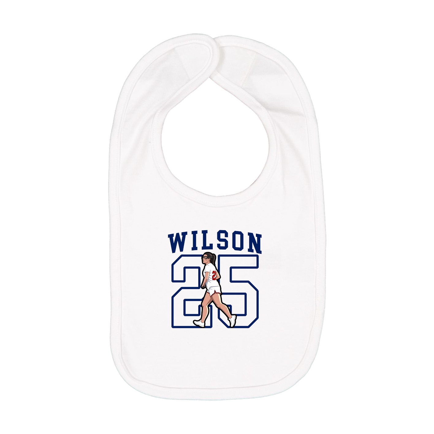 Infant Bib — Shirsey in White