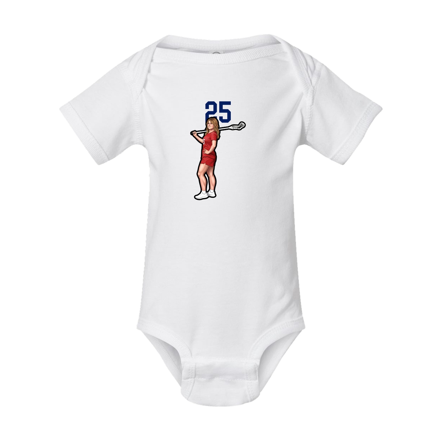 Baby Onesie — Number Top in White