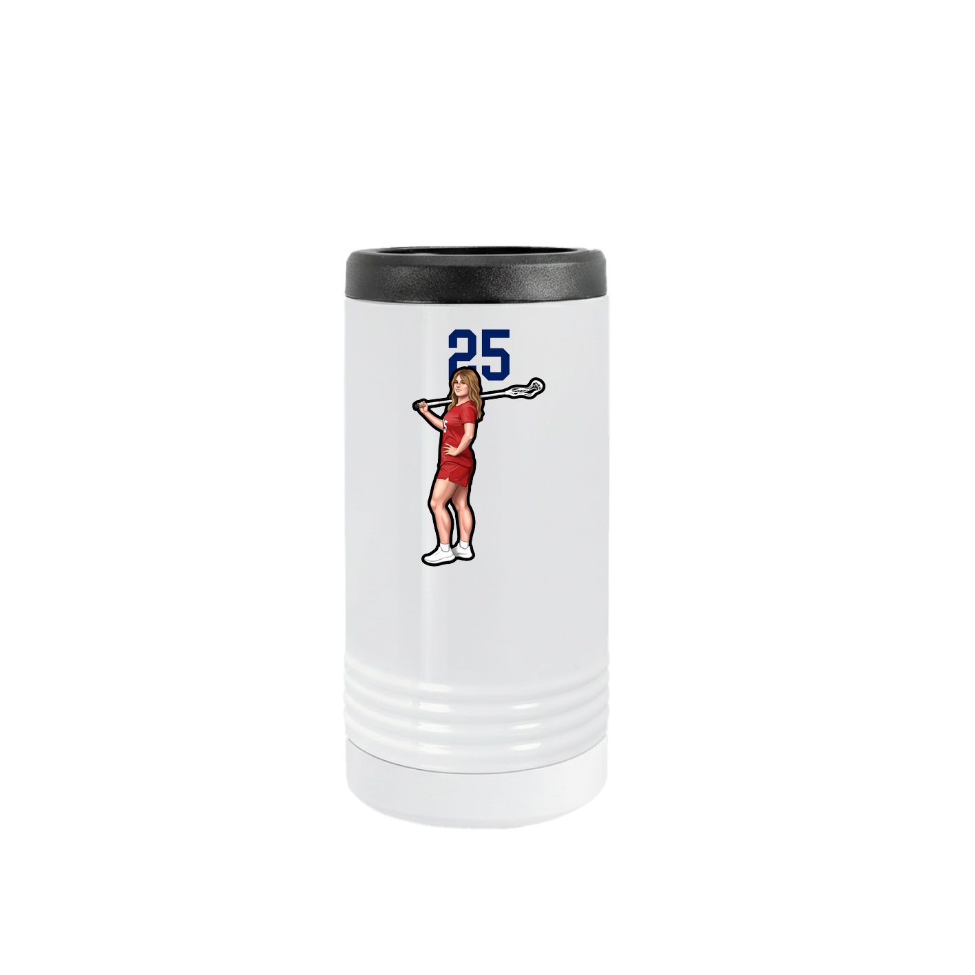 Slim Beverage Holder — Number Top in White