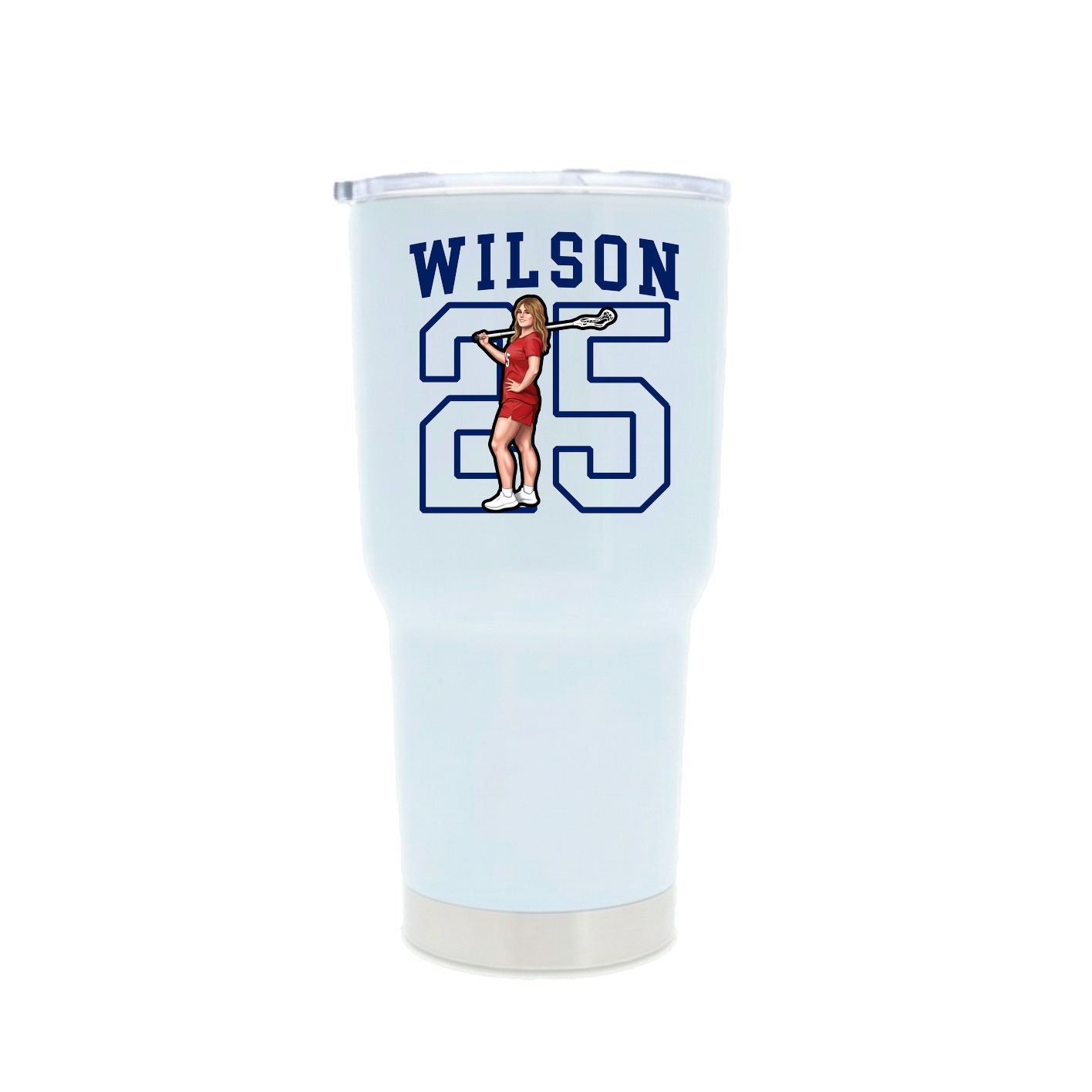 30oz Stainless Steel Tumbler — Shirsey in White