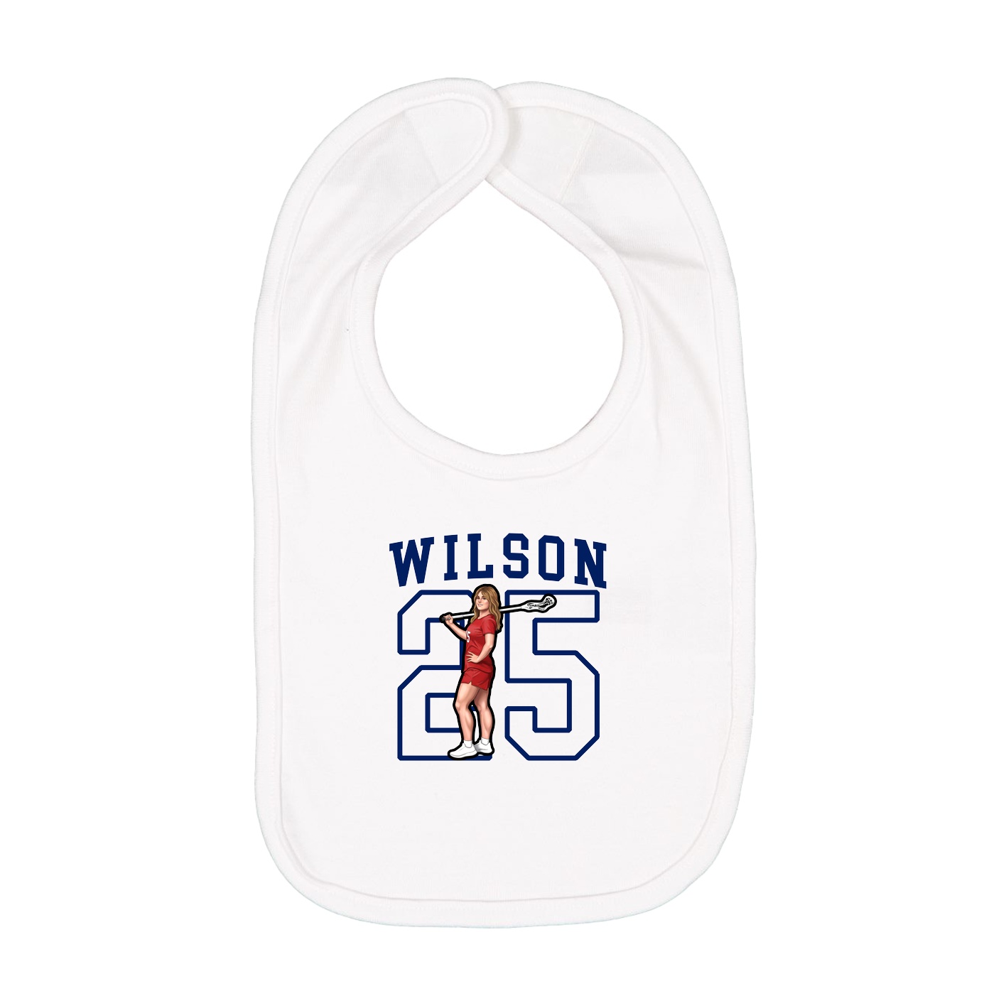 Infant Bib — Shirsey in White