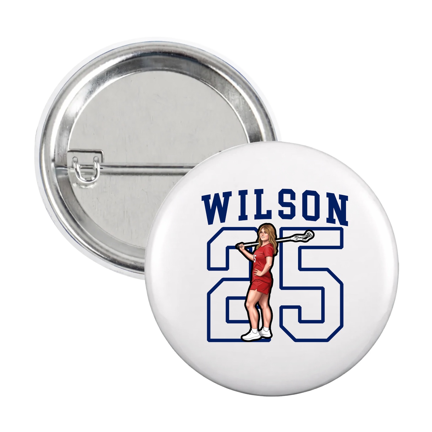 Game Day Button — Shirsey in White