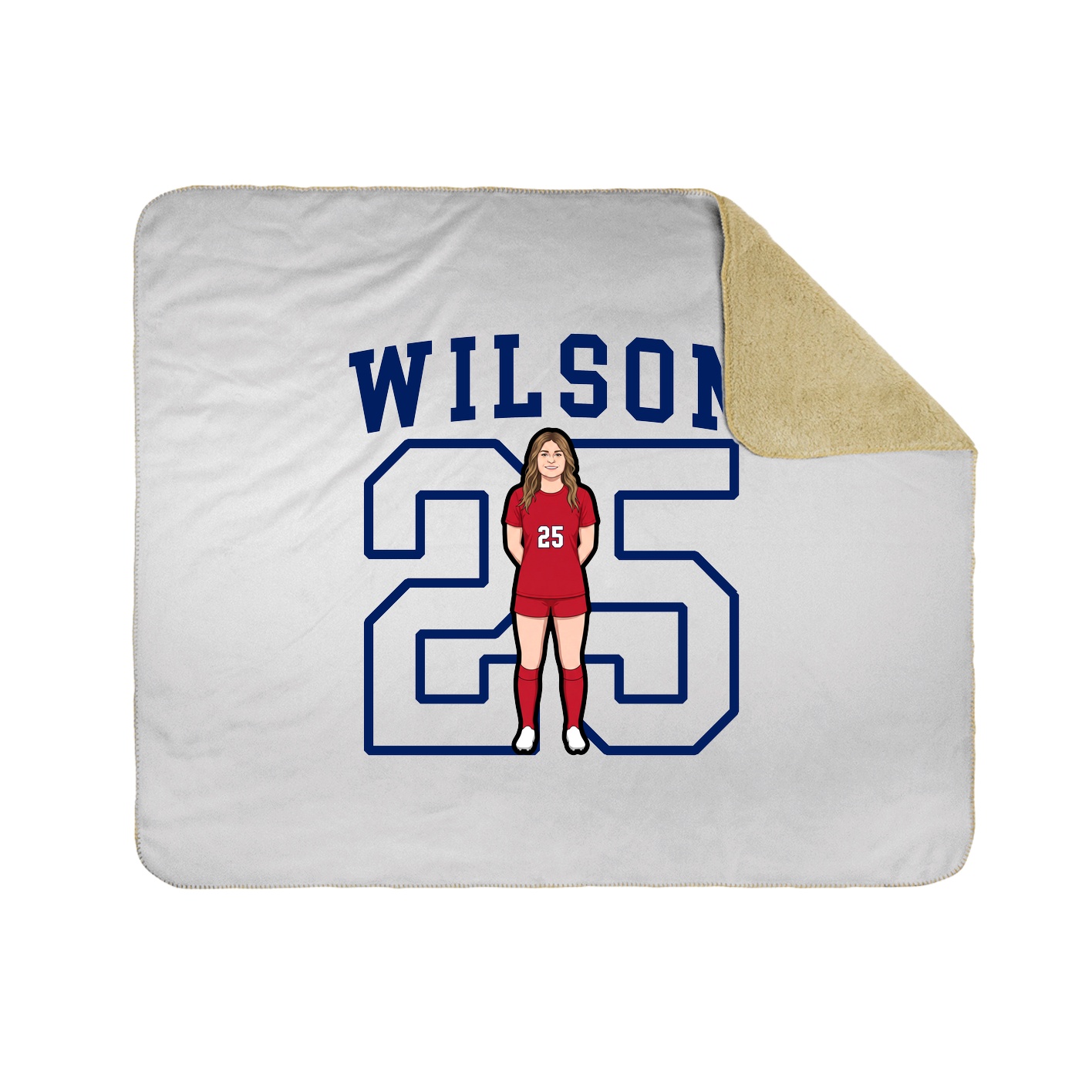 Throw Blanket — Shirsey in White