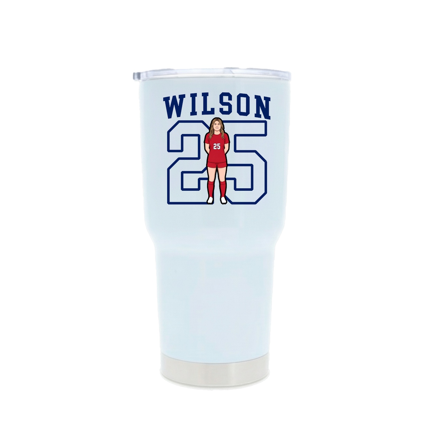 30oz Stainless Steel Tumbler — Shirsey in White