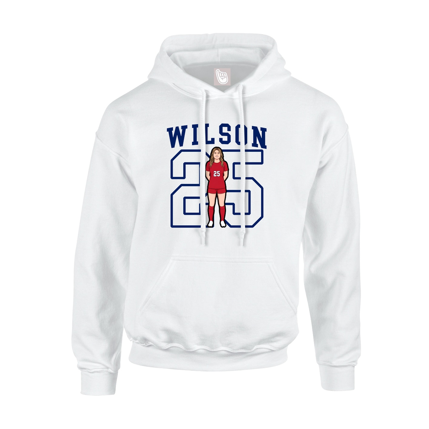Hoodie — Shirsey in White