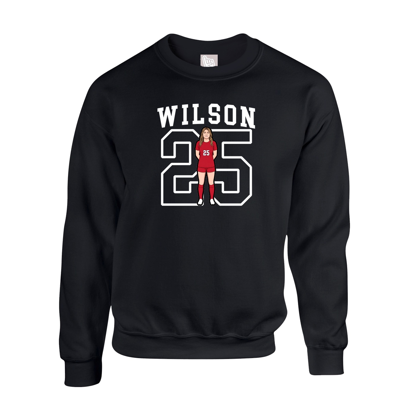 Fleece Crew — Shirsey in Black