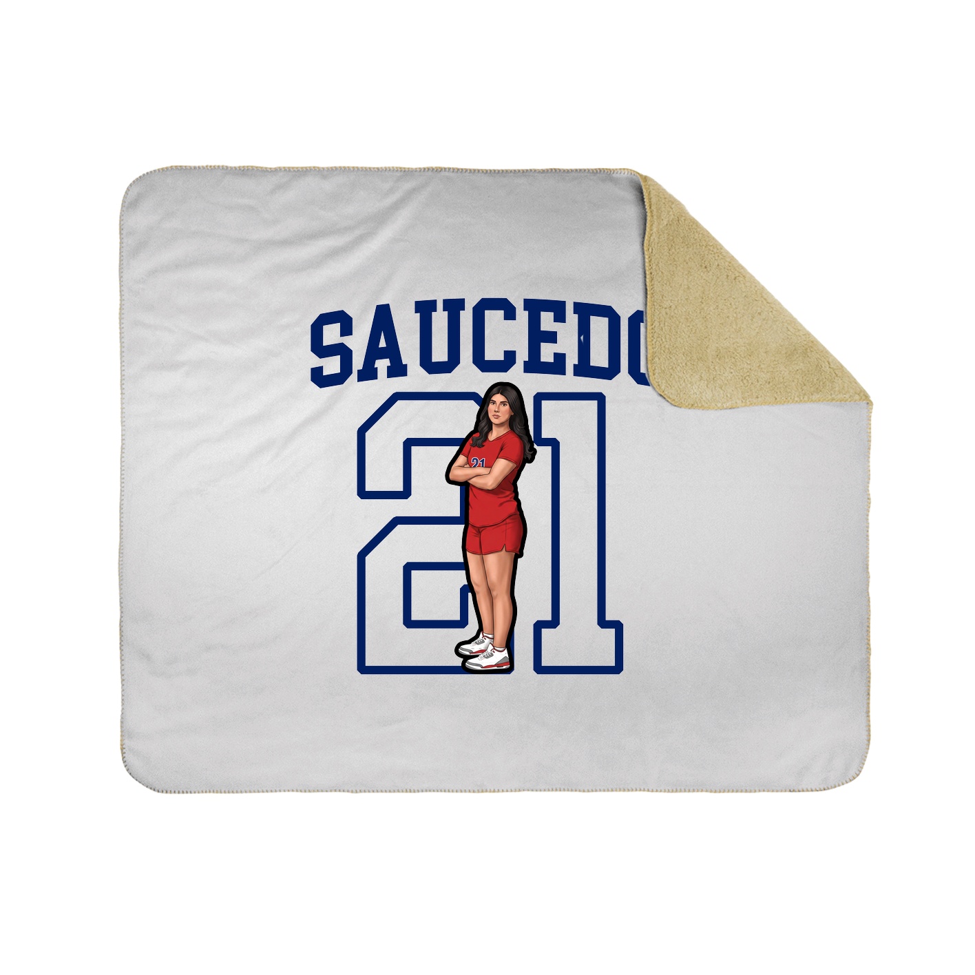 Throw Blanket — Shirsey in White