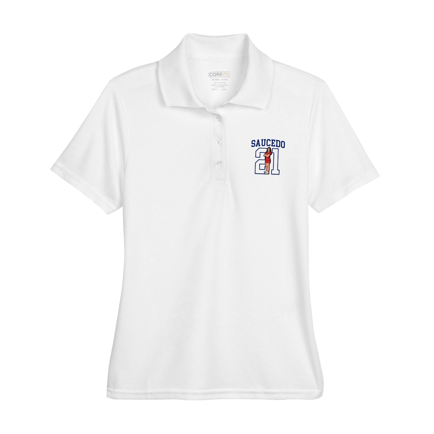 Womens Performance Polo — Shirsey in White