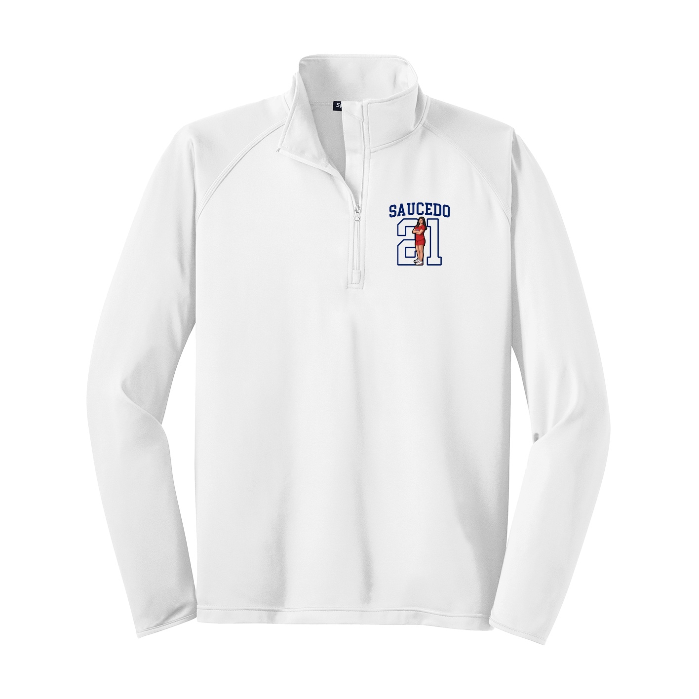 Q-Zip Pullover — Shirsey in White