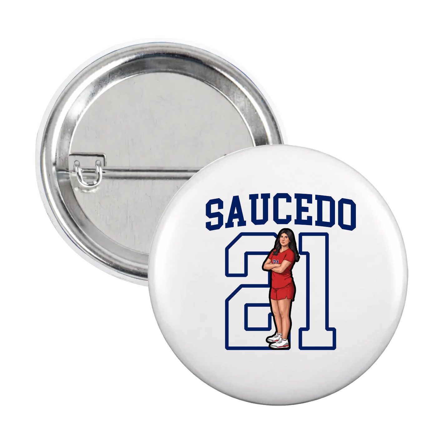 Game Day Button — Shirsey in White