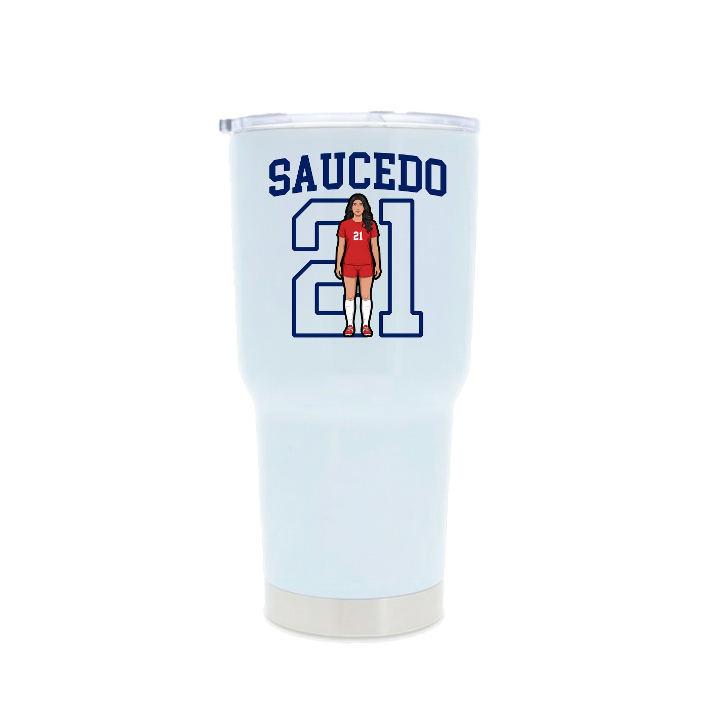 30oz Stainless Steel Tumbler — Shirsey in White