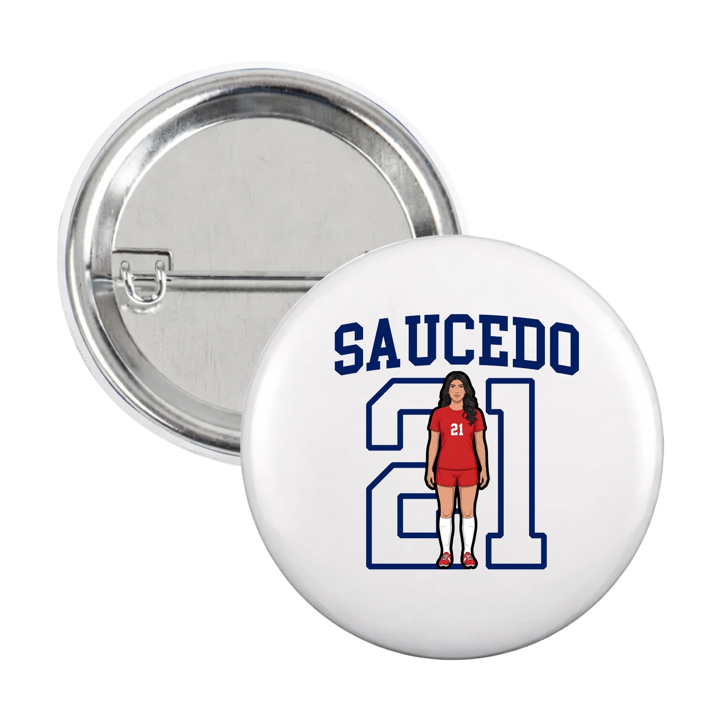 Game Day Button — Shirsey in White