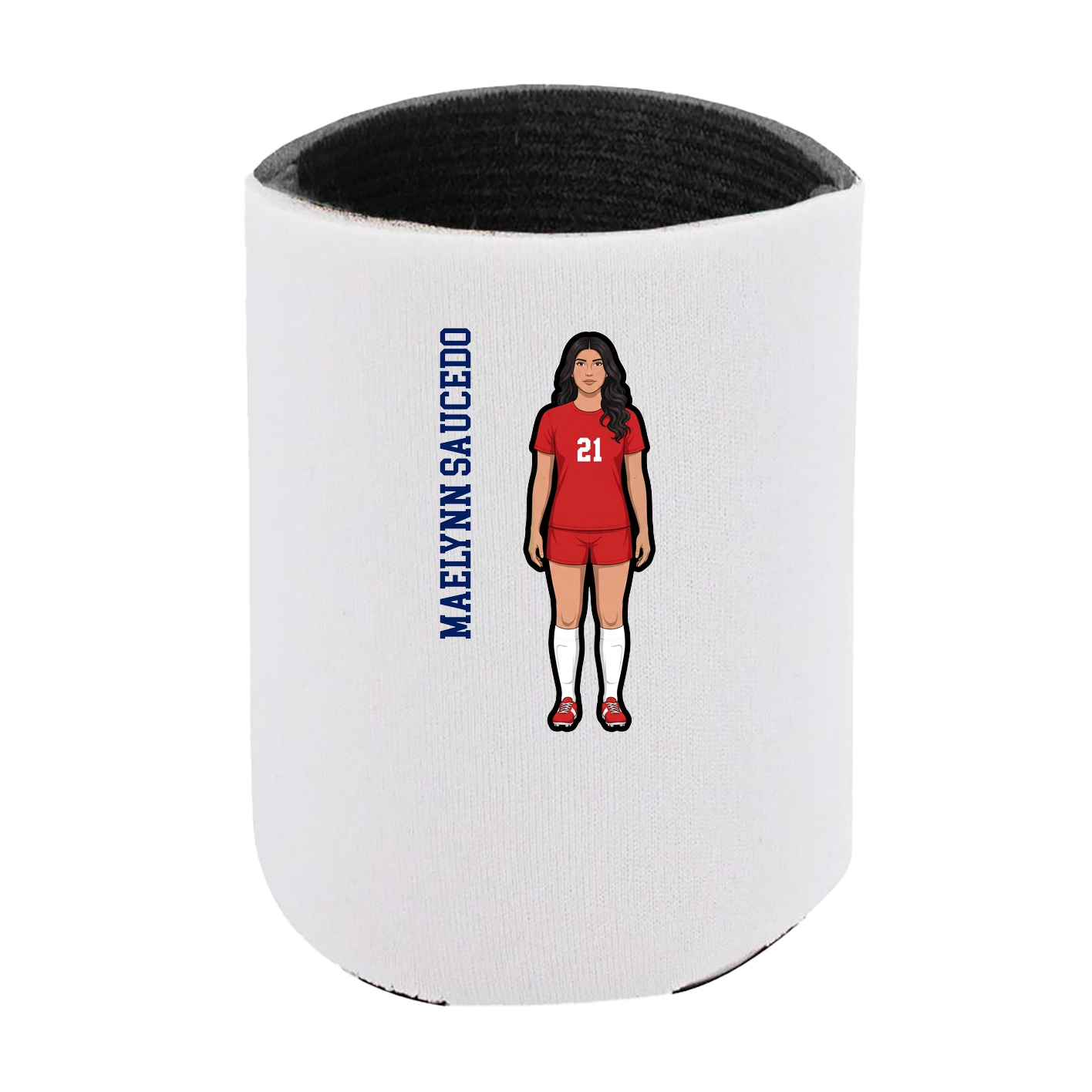 Can Holder — Name Vertical in White