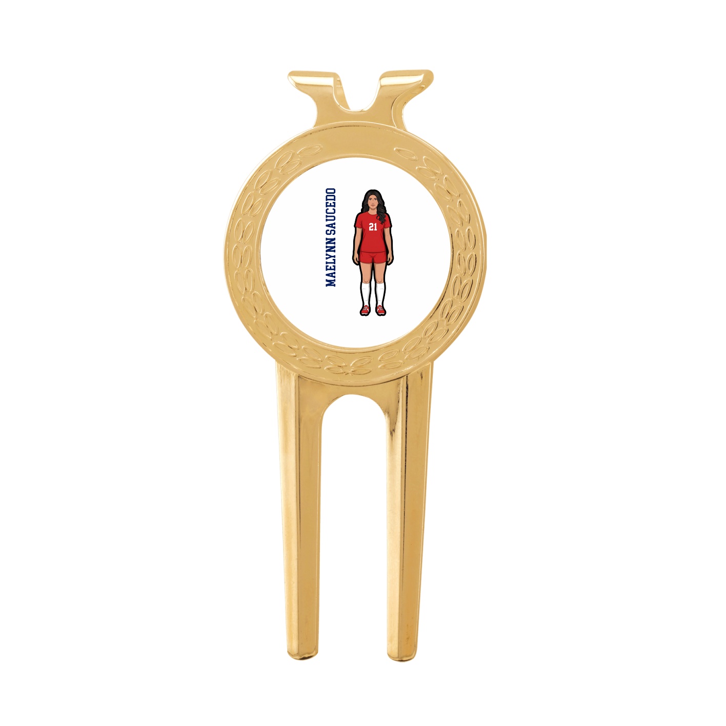 Divot Tool with Ball Marker — Name Vertical in Classic