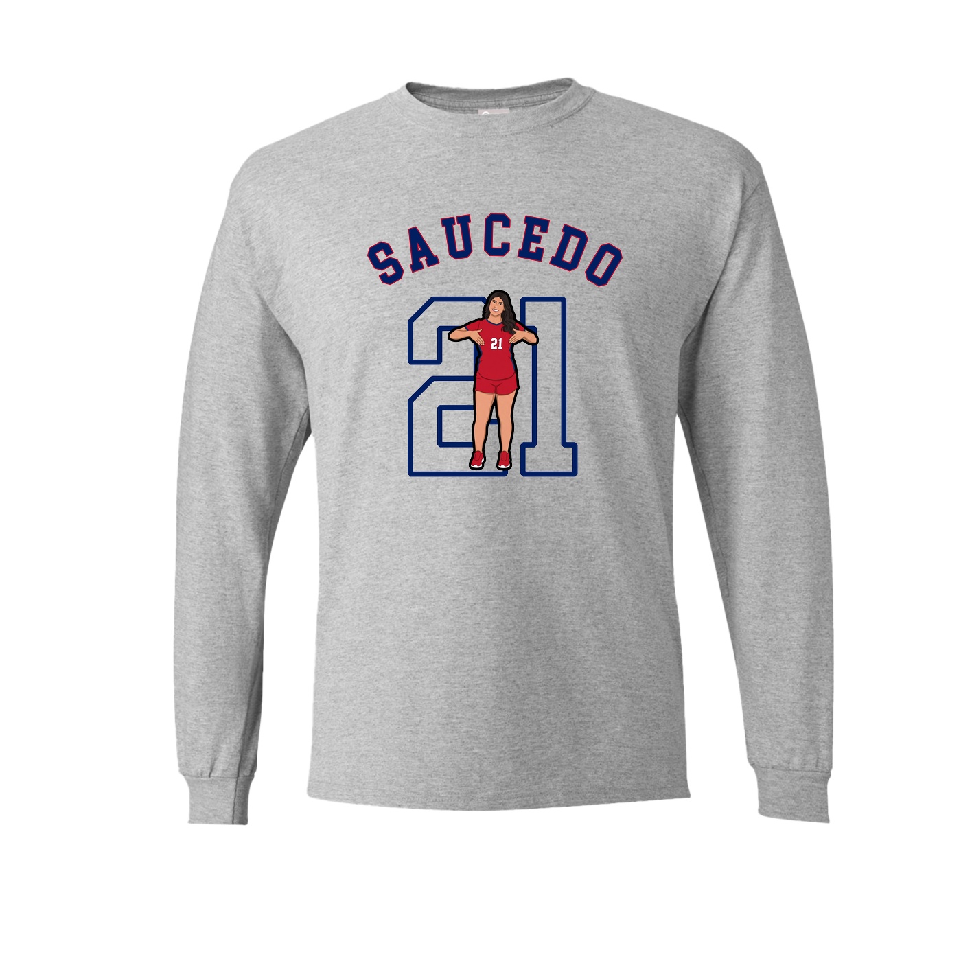Long Sleeve Tee — Shirsey Arch in Grey