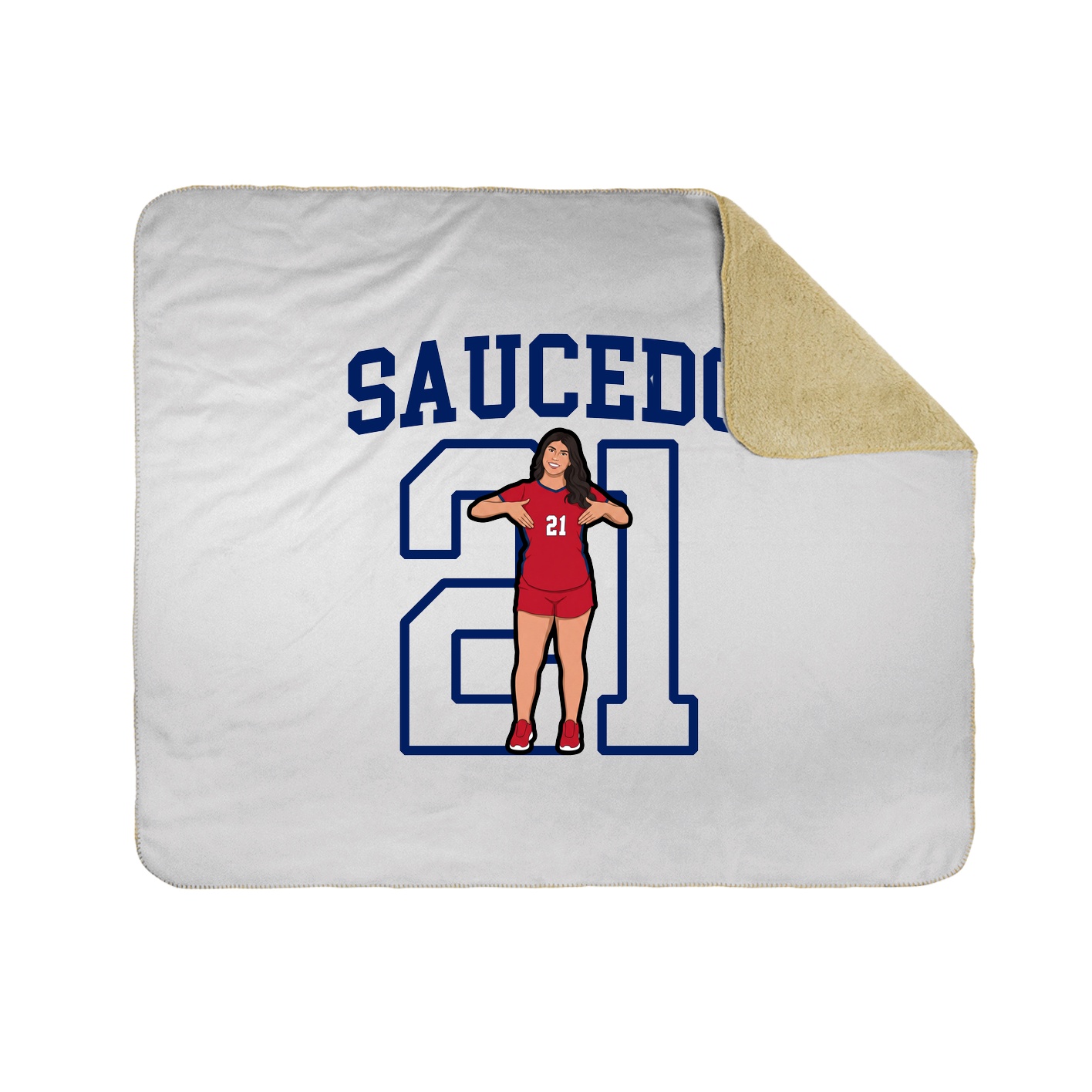 Throw Blanket — Shirsey in White