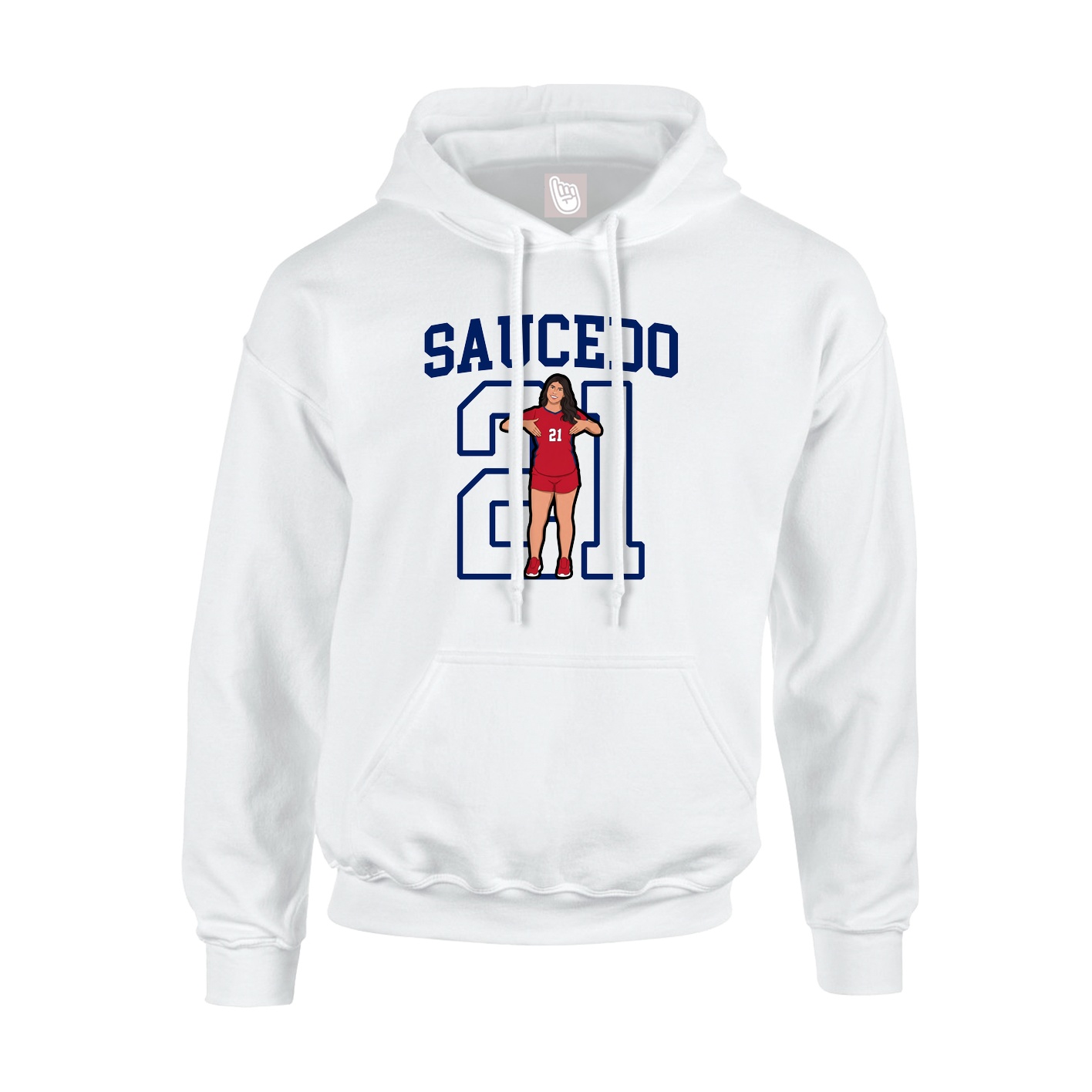 Hoodie — Shirsey in White