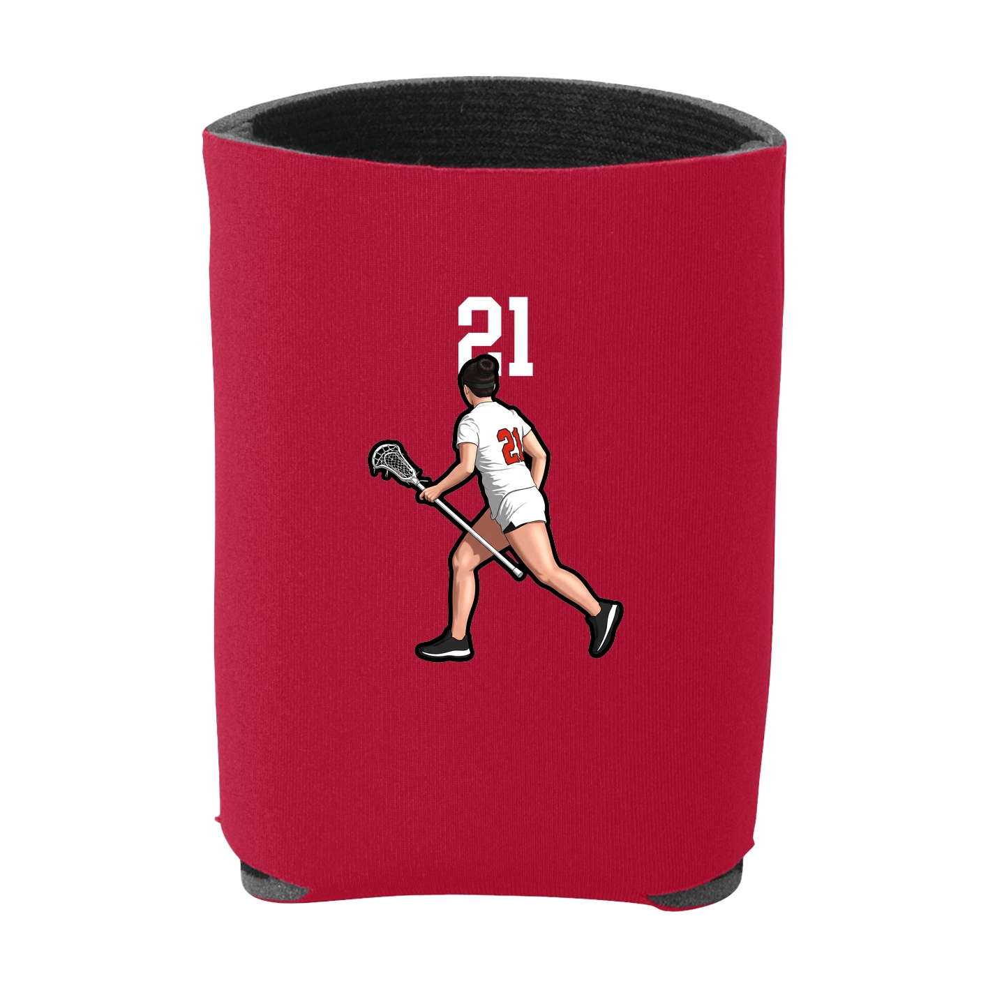 Can Holder — Number Top in Red