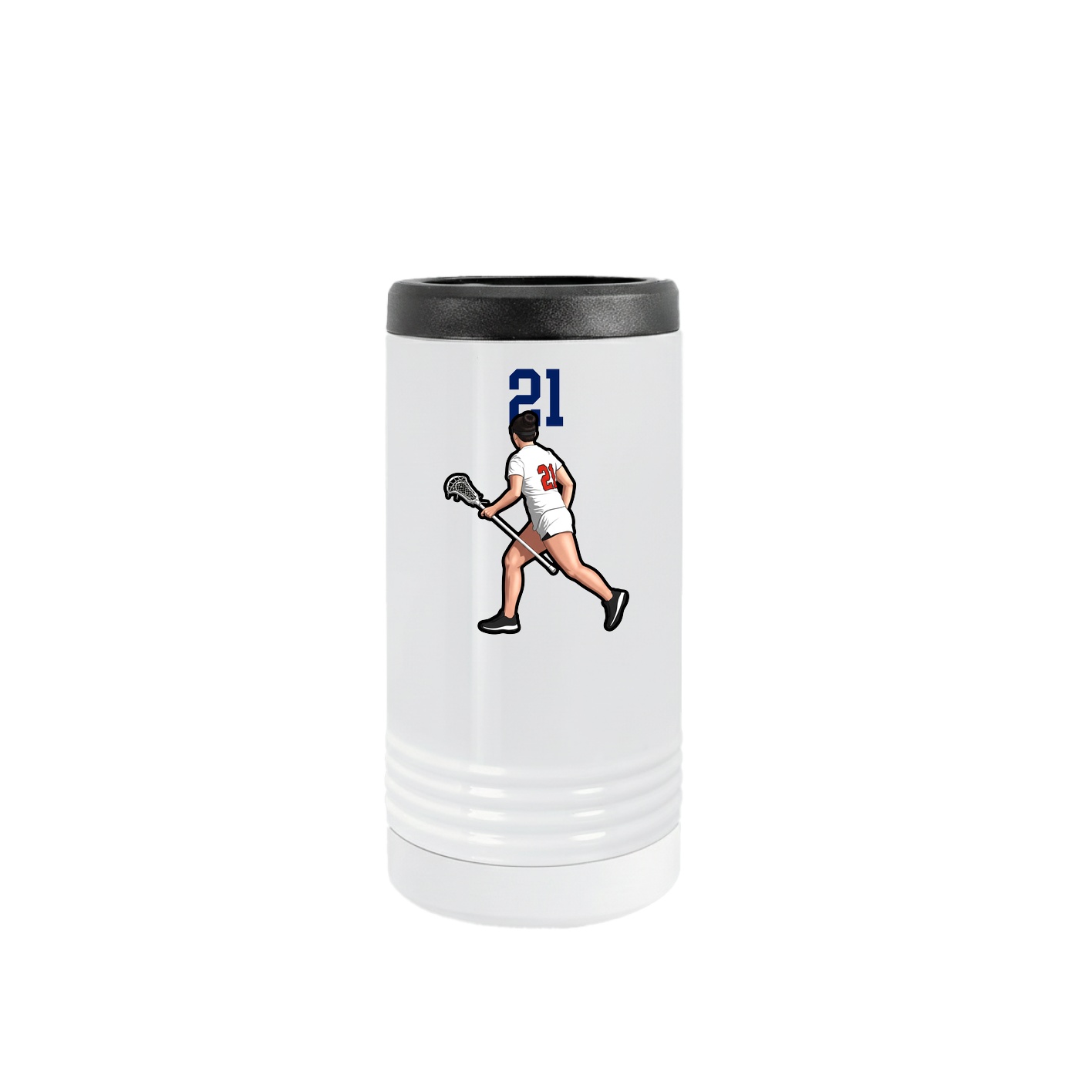 Slim Beverage Holder — Number Top in White