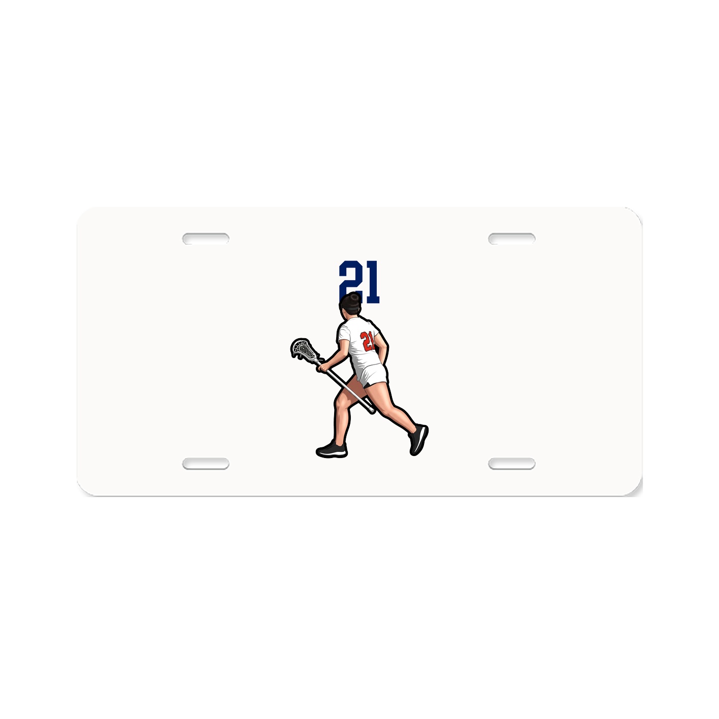 License Plate — Number Top in Classic
