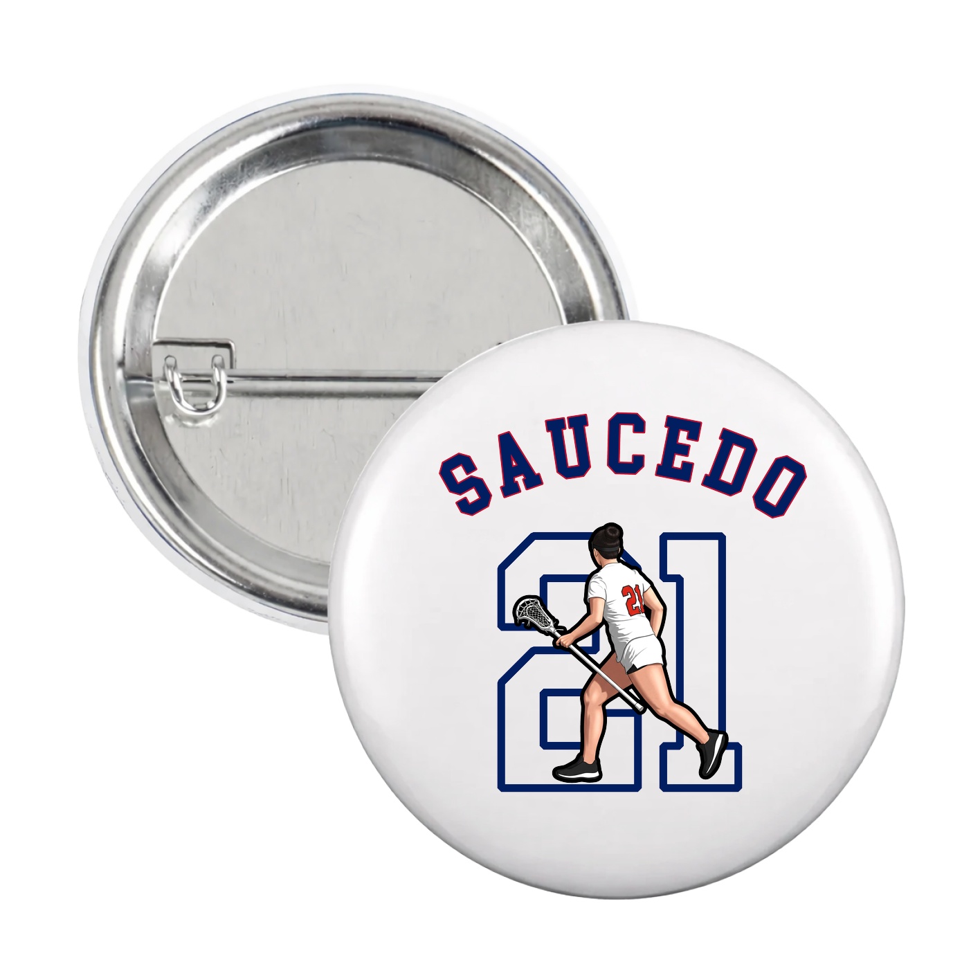 Game Day Button — Shirsey Arch in White