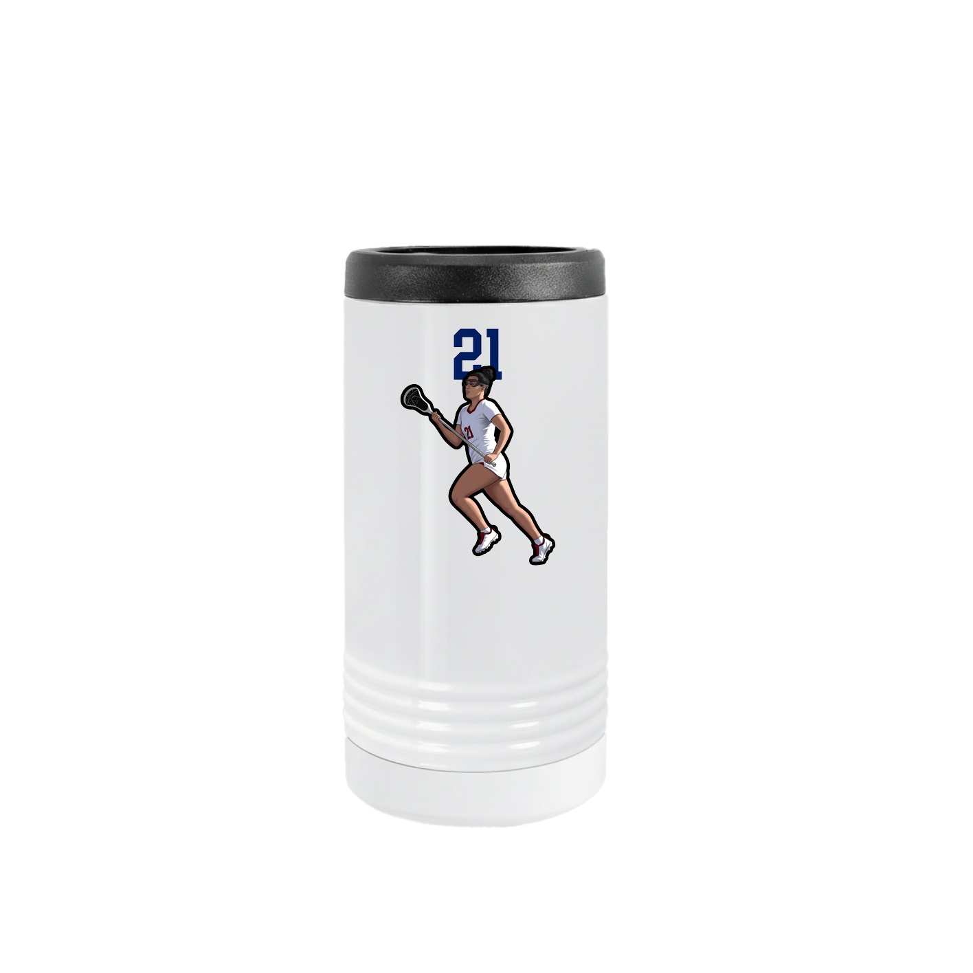 Slim Beverage Holder — Number Top in White
