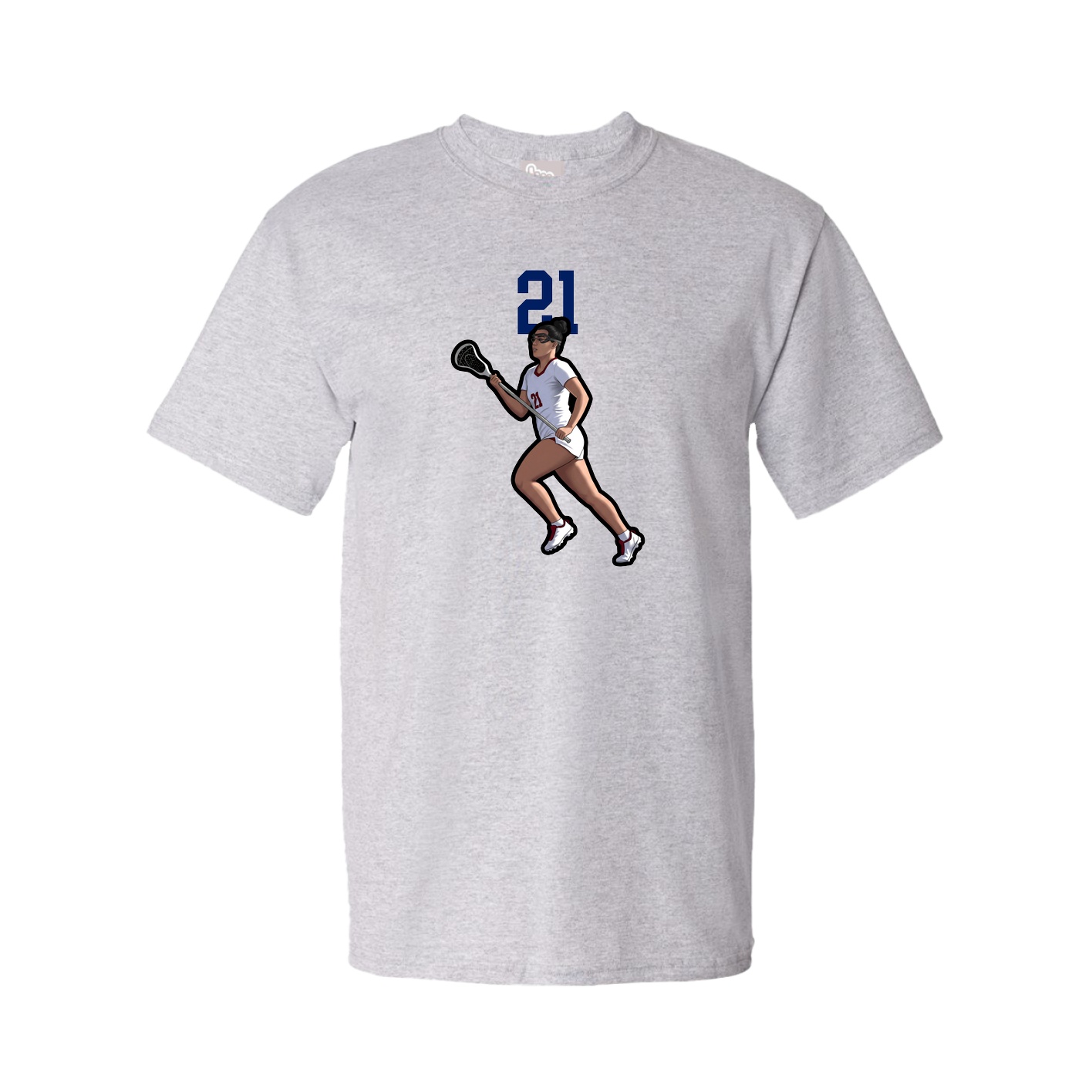 Youth Tee — Number Top in Grey