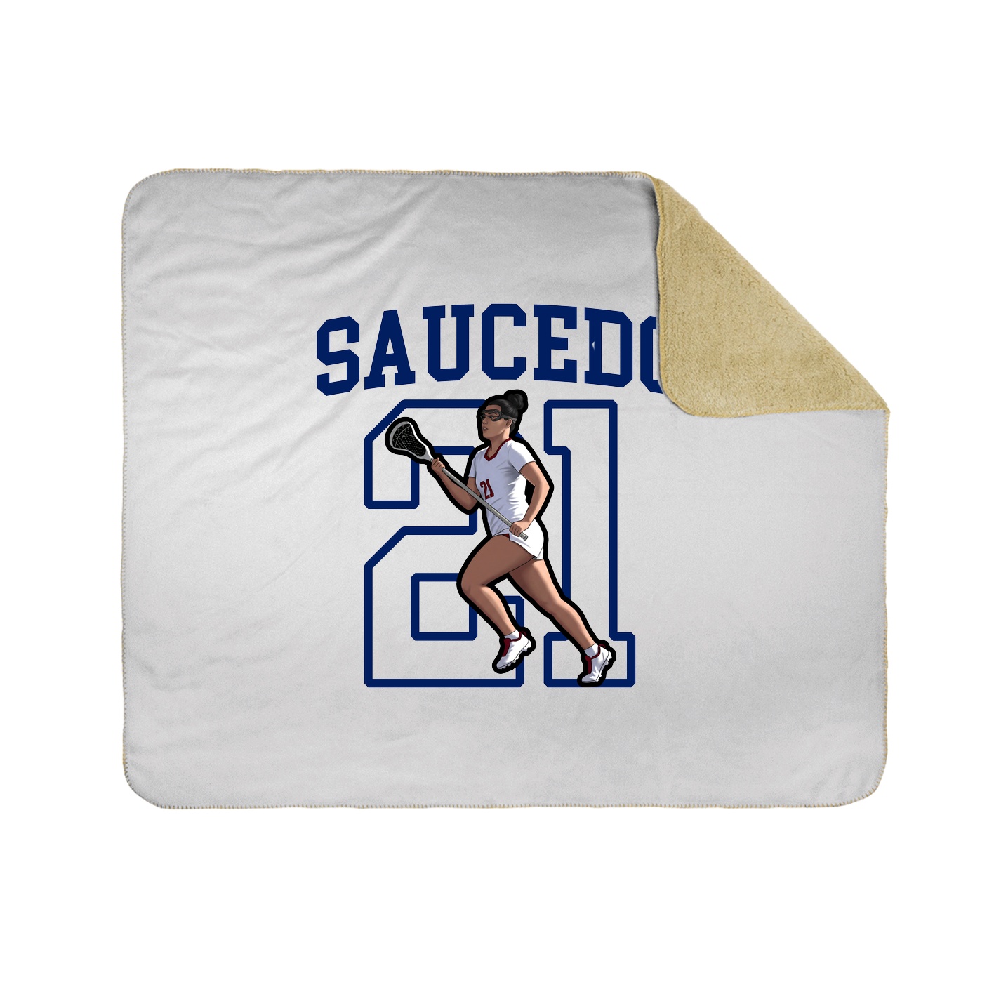 50x60 Sherpa Lined Throw Blanket