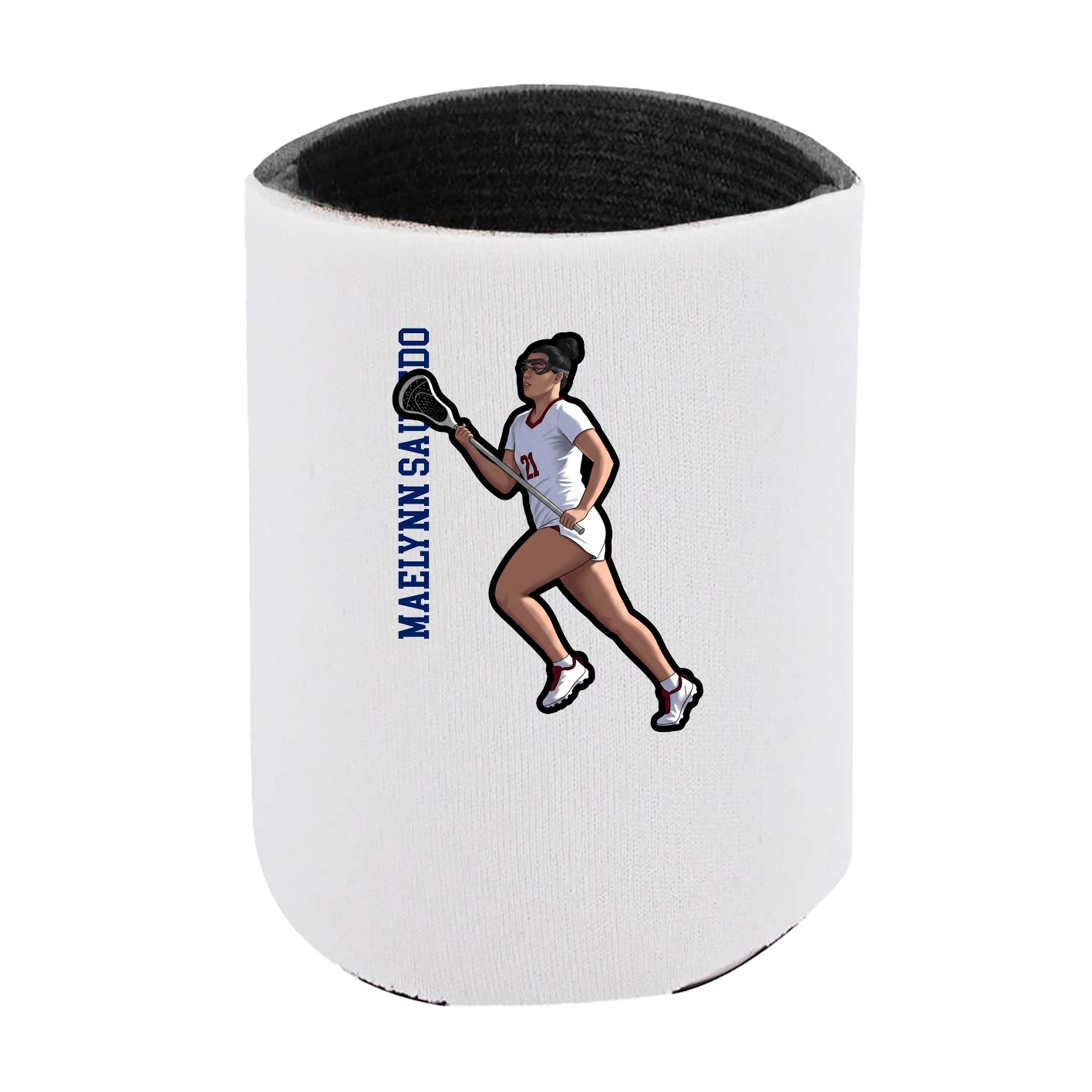 Can Holder — Name Vertical in White