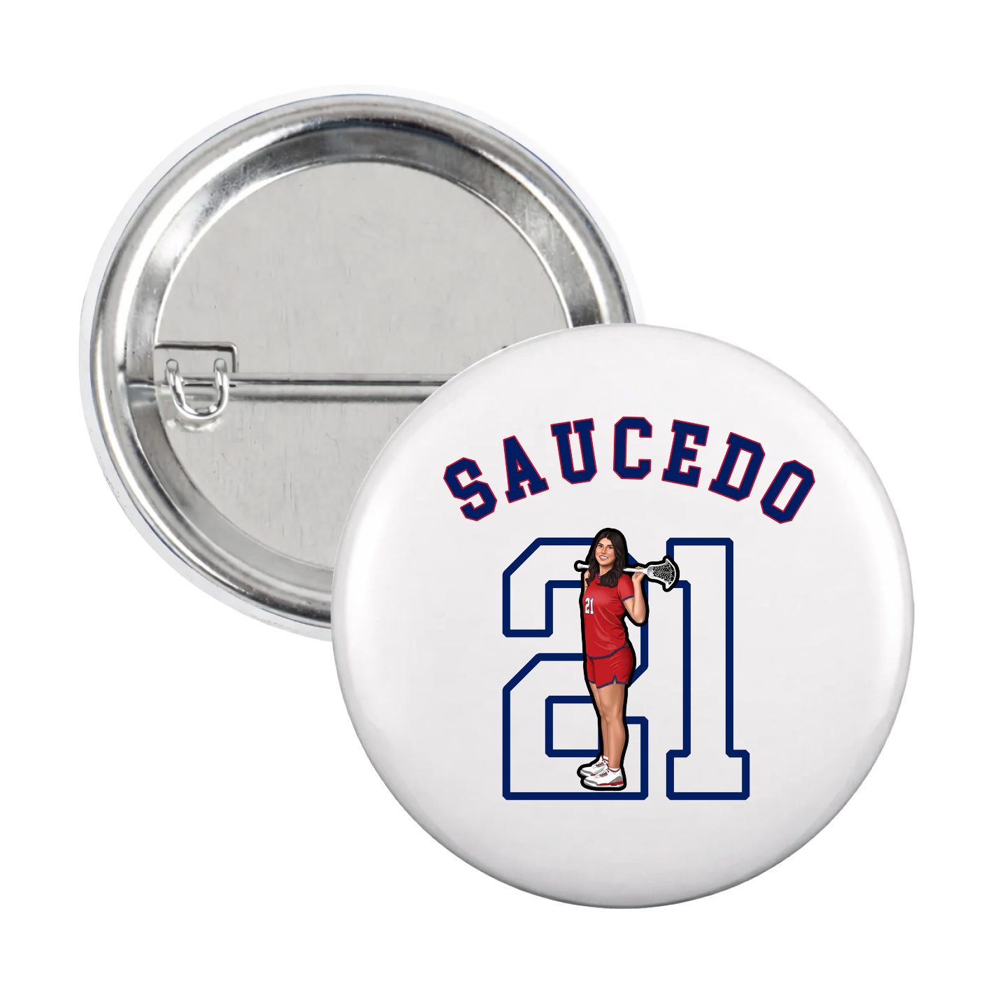 Game Day Button — Shirsey Arch in White