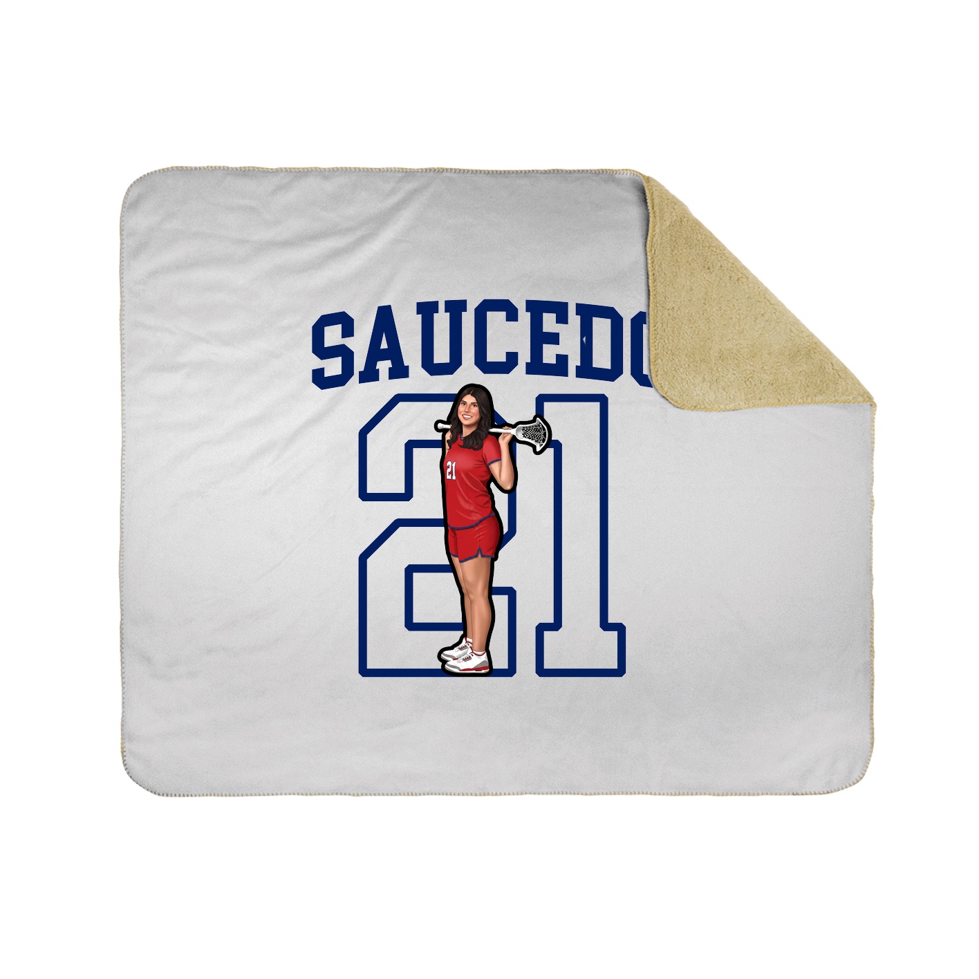 Throw Blanket — Shirsey in White