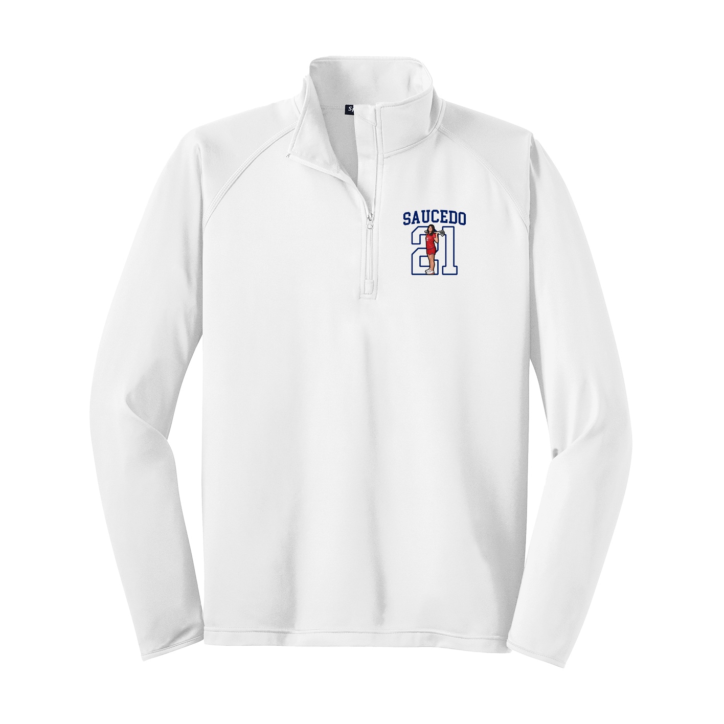 Q-Zip Pullover — Shirsey in White