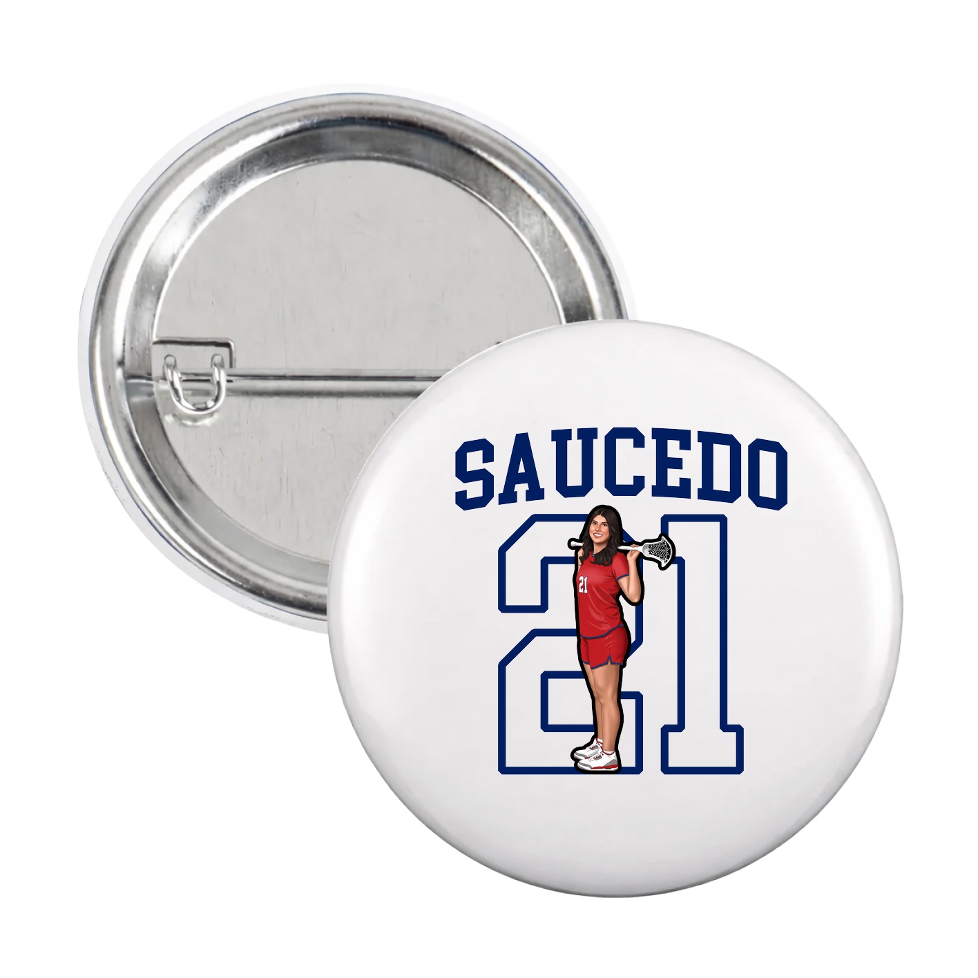 Game Day Button — Shirsey in White