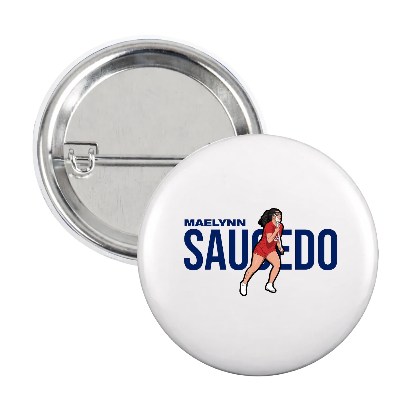 Game Day Button — Player Name in White
