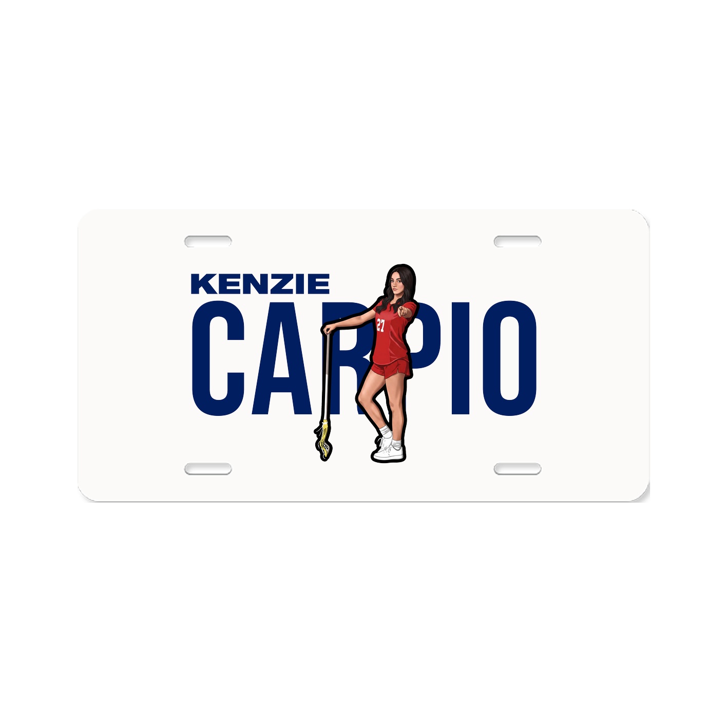 License Plate — Player Name in Classic