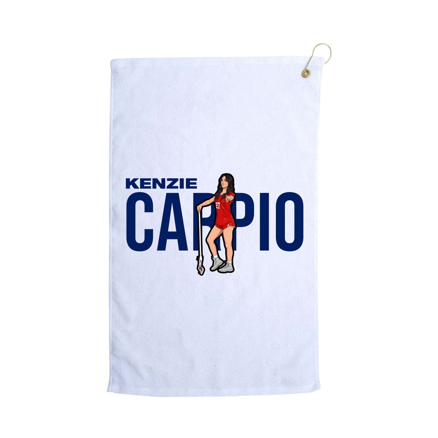 Golf Towel — Player Name in White