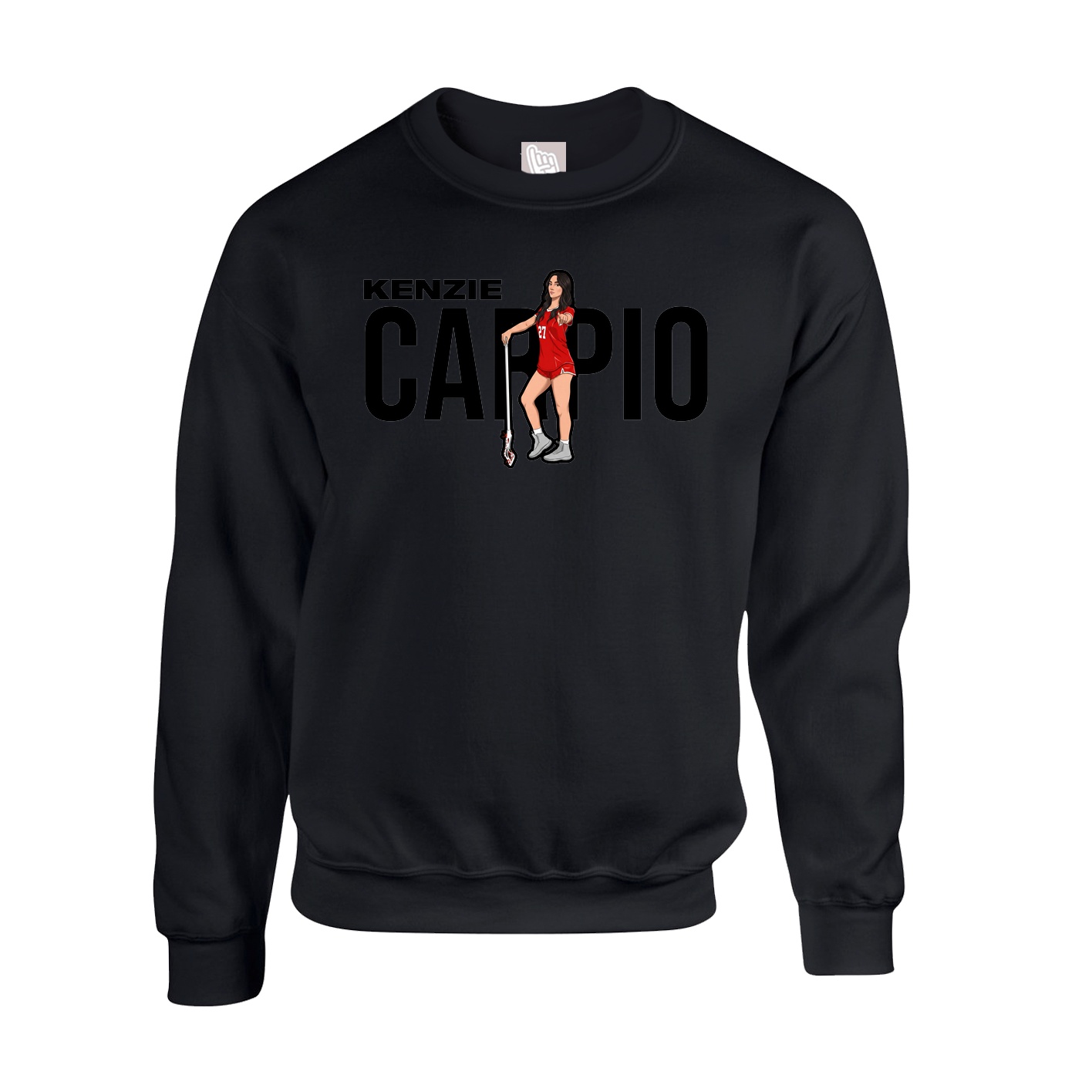 Fleece Crew — Player Name in Black