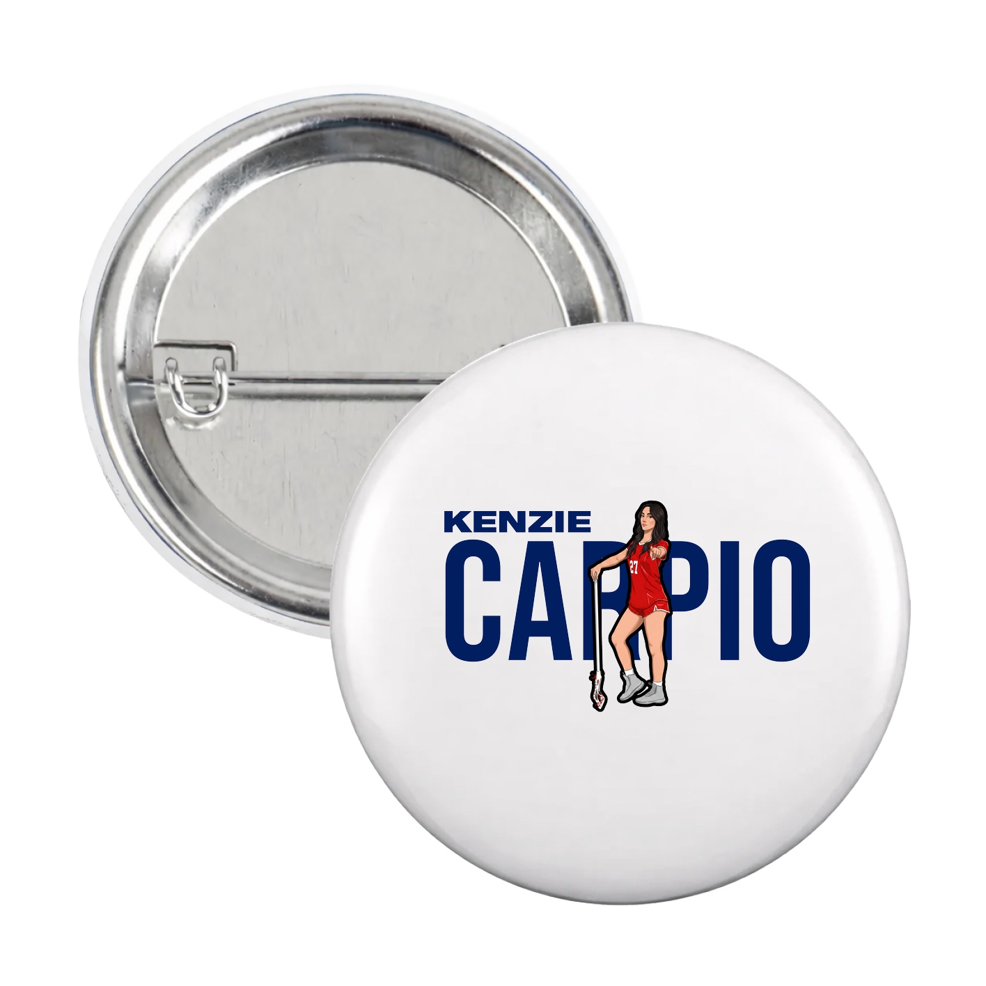 Game Day Button — Player Name in White